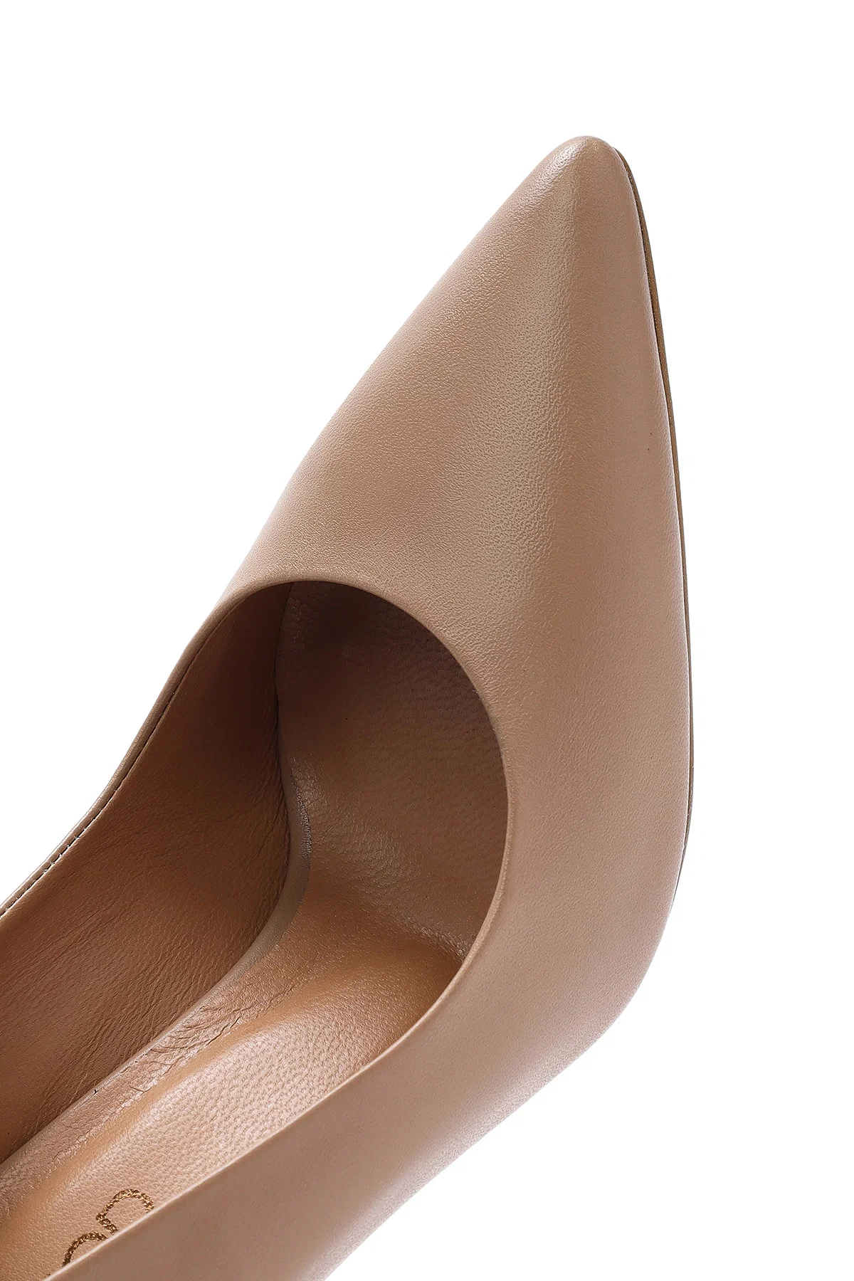 Kadın Beyaz Yüksek İnce Topuklu Deri Stiletto - Image 9