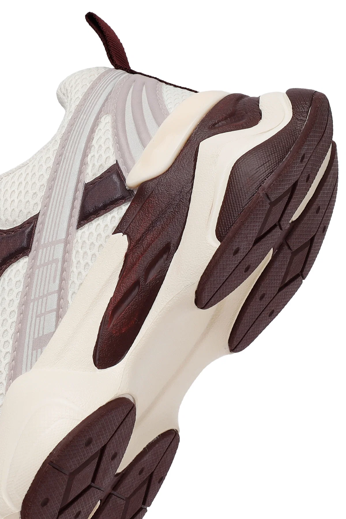 Kadın Bordo Bağcıklı Kalın Tabanlı Sneaker - Image 8
