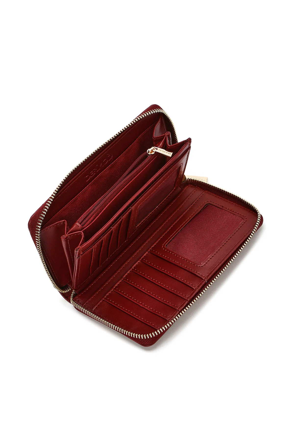 Kadın Bordo Baskılı Cüzdan - Image 6