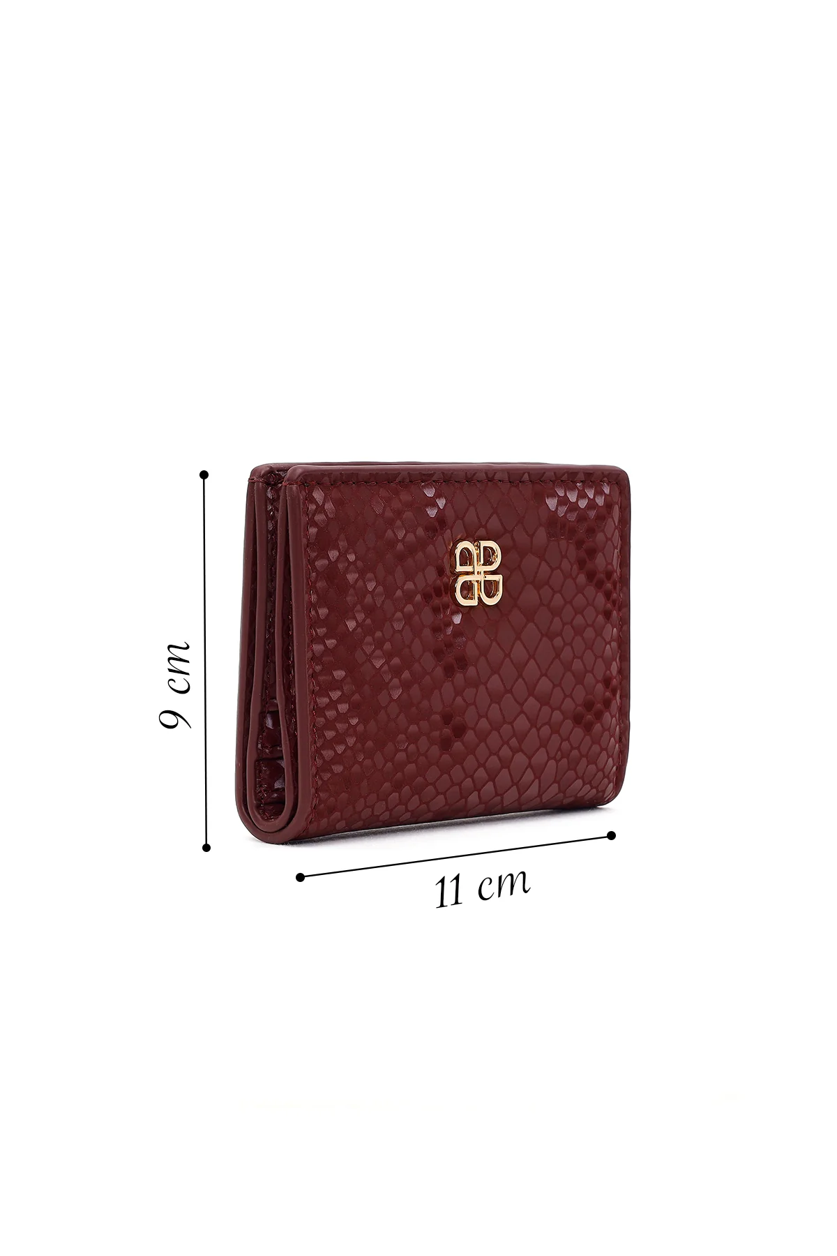 Kadın Bordo Baskılı Cüzdan - Image 2