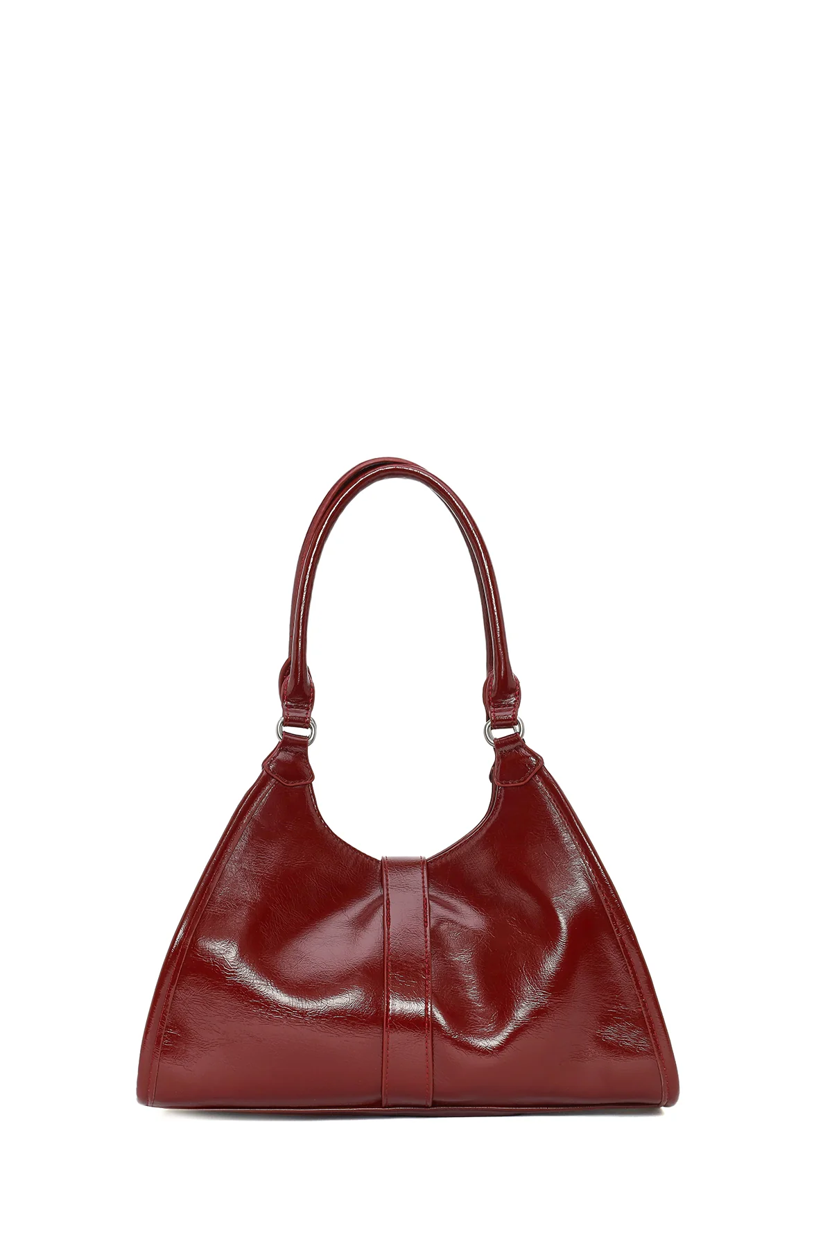 Kadın Bordo Charmlı Omuz Çantası - Image 3