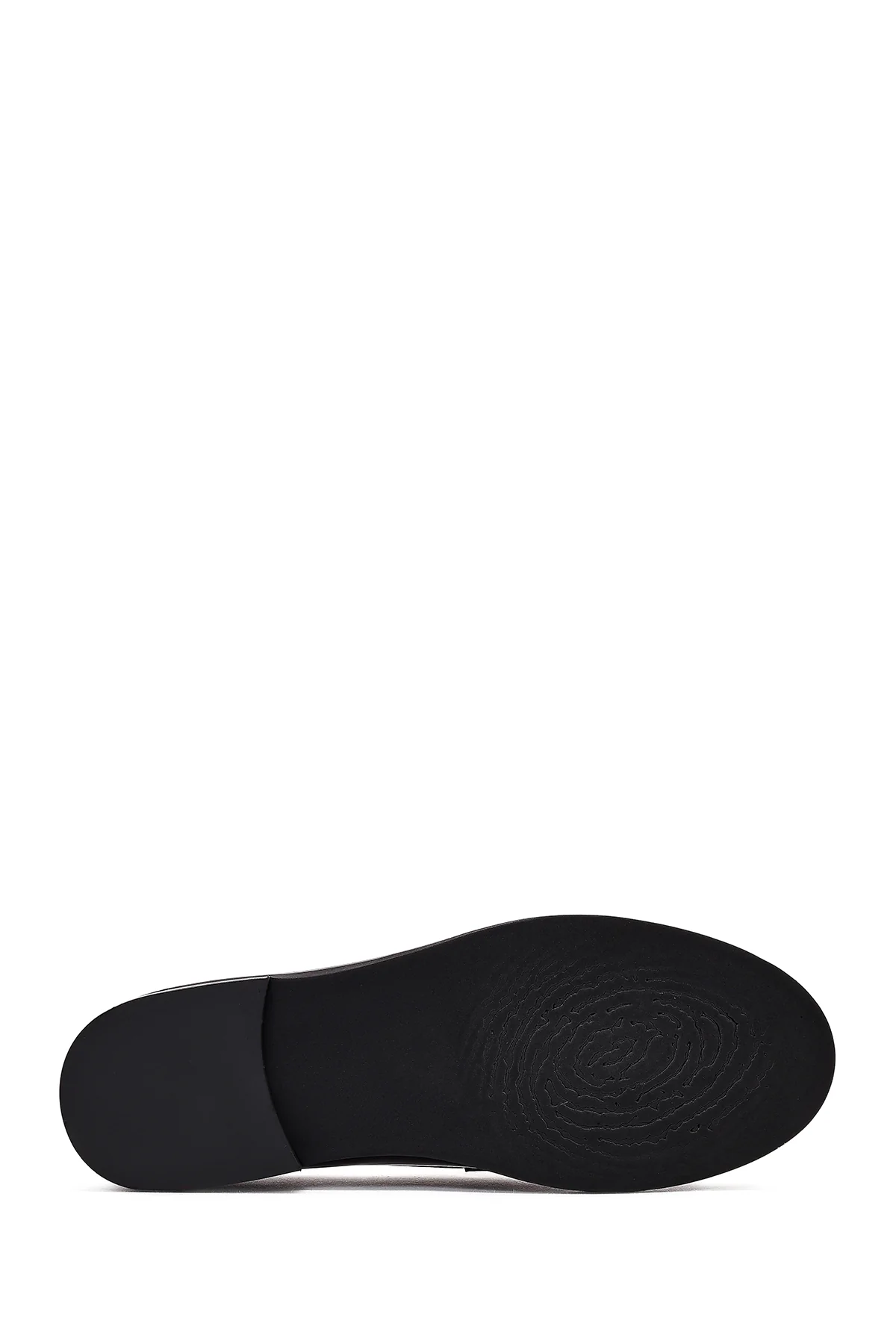 Kadın Bordo Deri Maskülen Loafer - Image 6