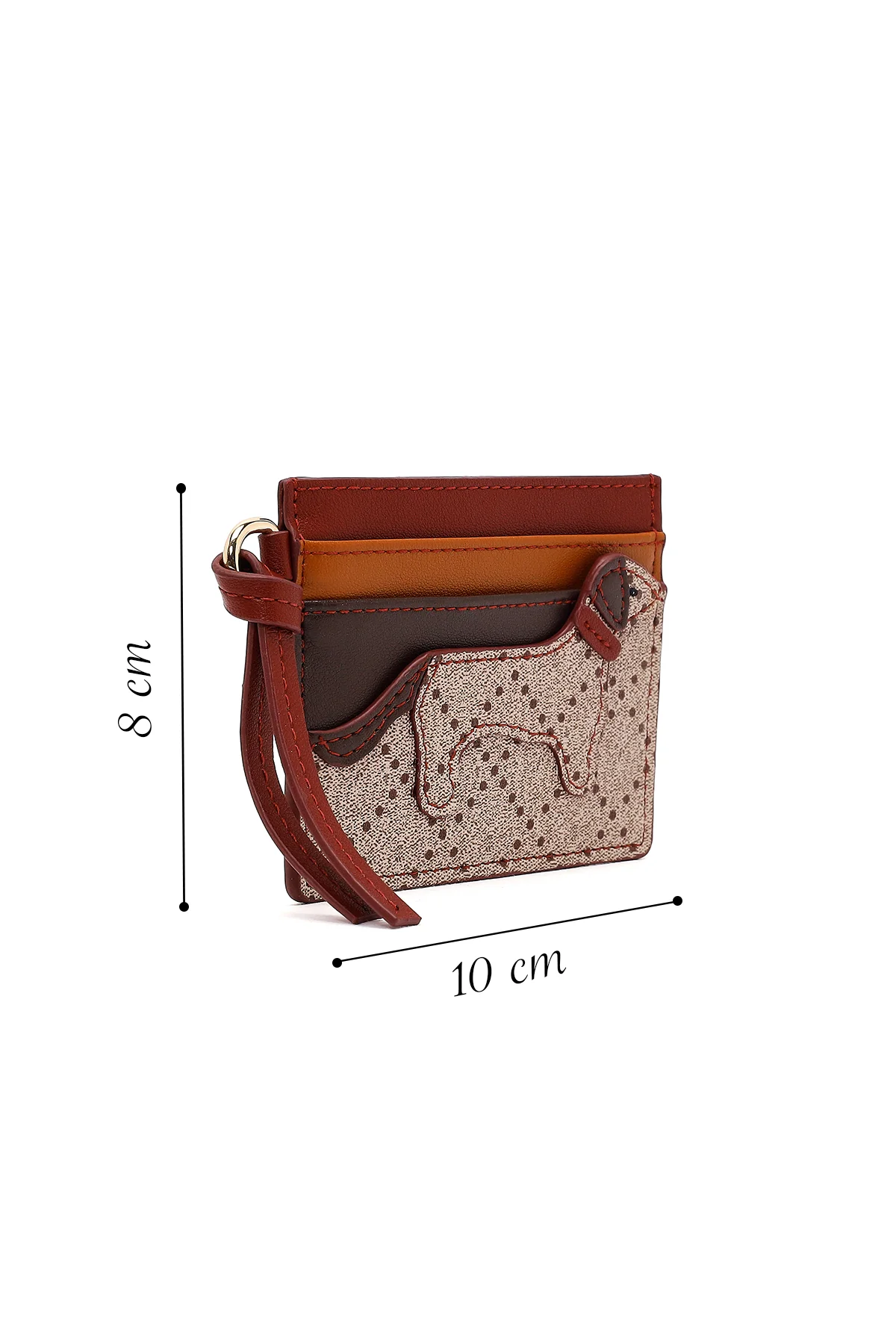 Kadın Bordo Desenli Kartlık - Image 2
