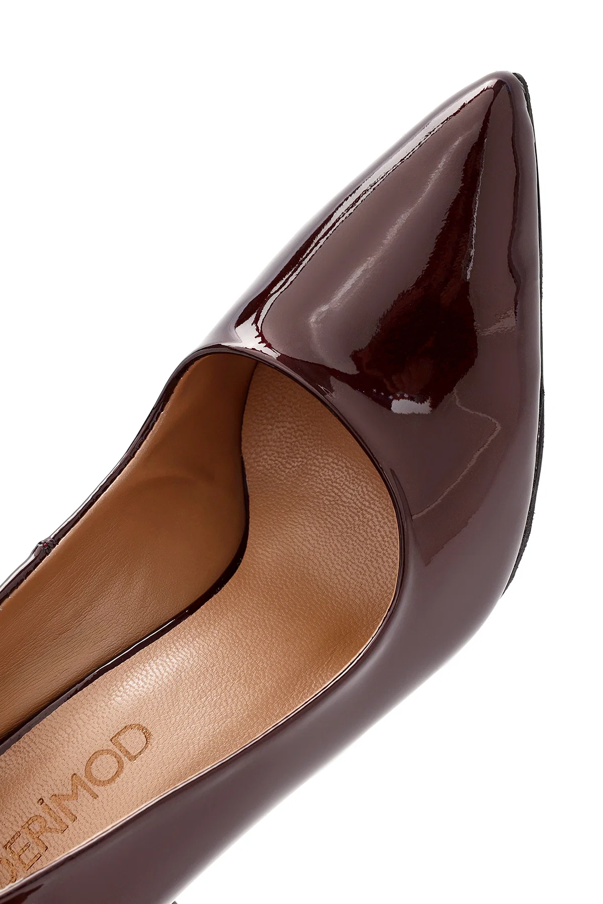 Kadın Bordo İnce Topuklu Rugan Deri Stiletto - Image 10