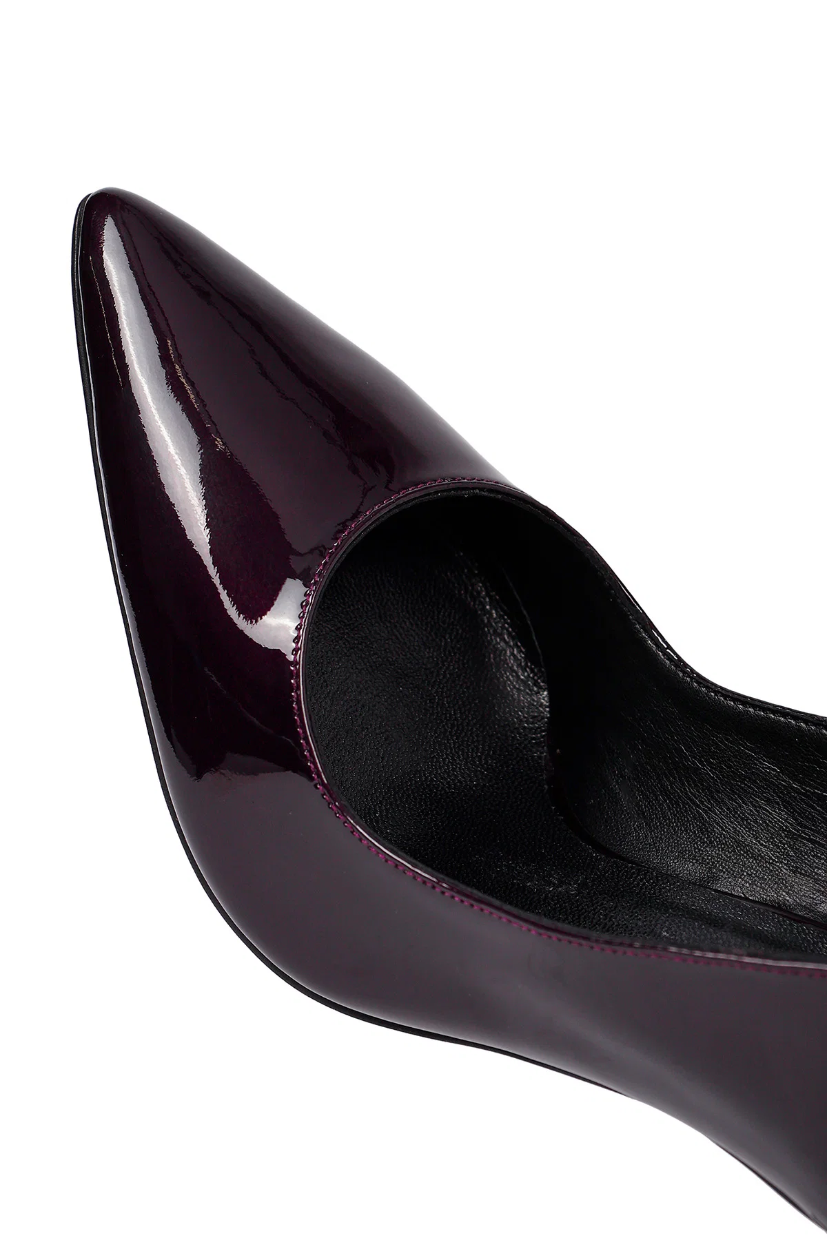 Kadın Bordo İnce Topuklu Rugan Deri Stiletto - Image 12