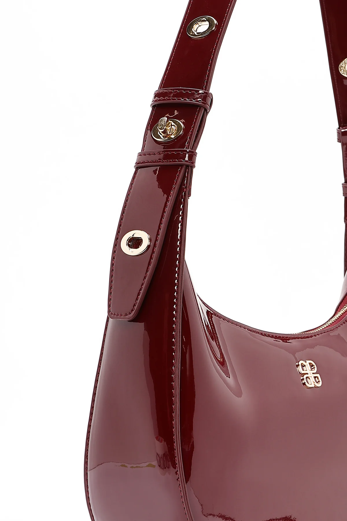 Kadın Bordo Kol Çantası - Image 11
