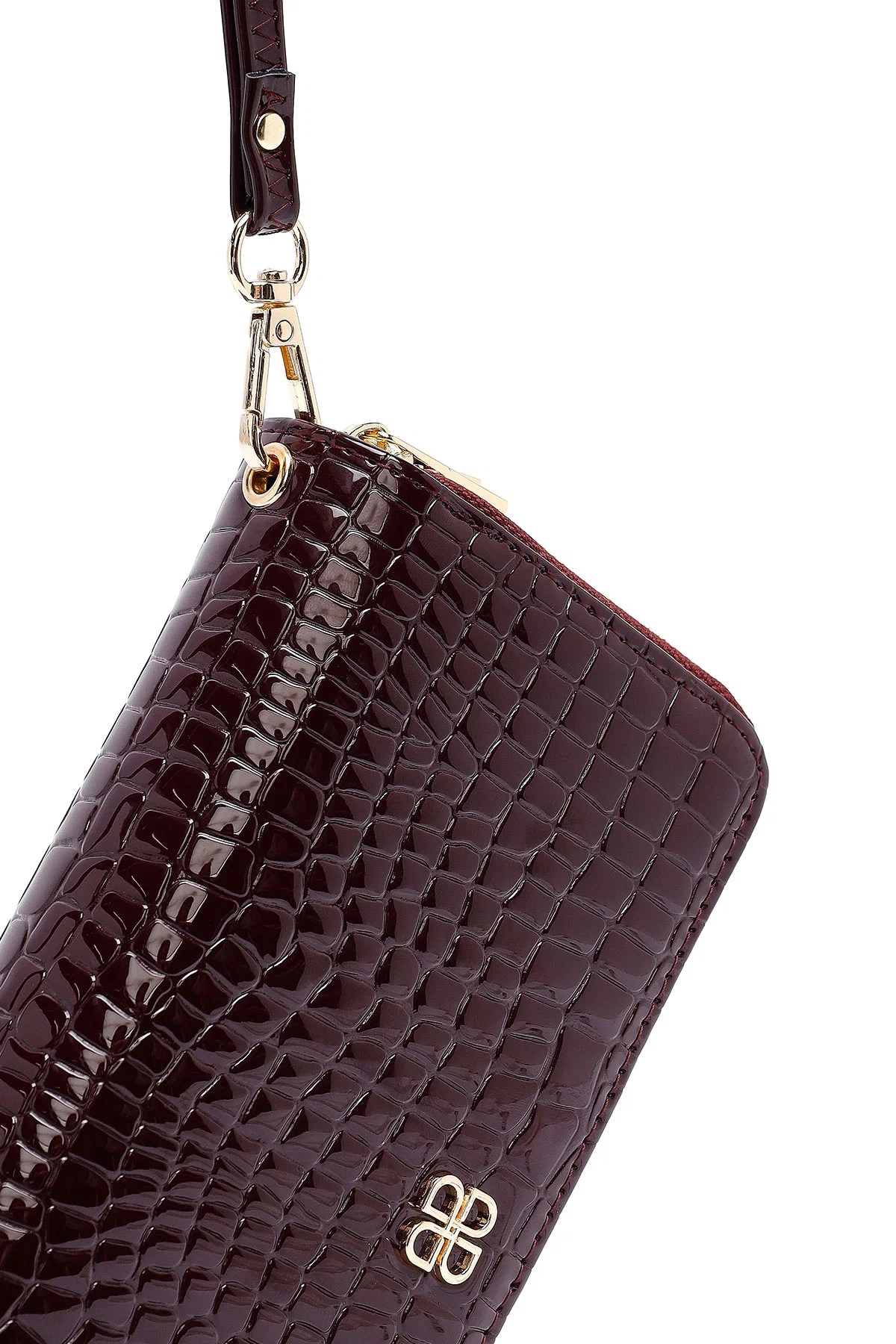 Kadın Bordo Kroko Cüzdan - Image 10