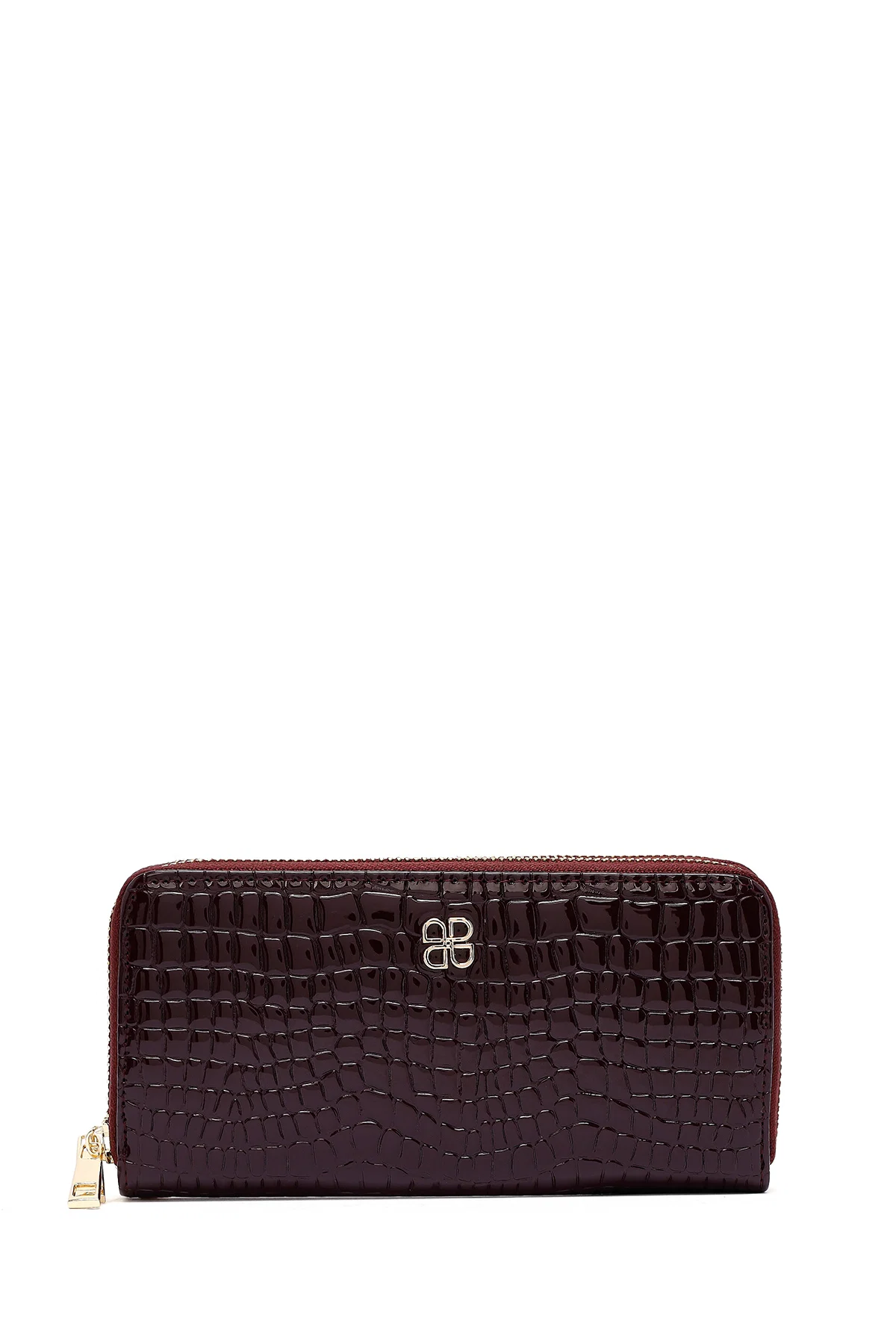 Kadın Bordo Kroko Cüzdan - Image 3