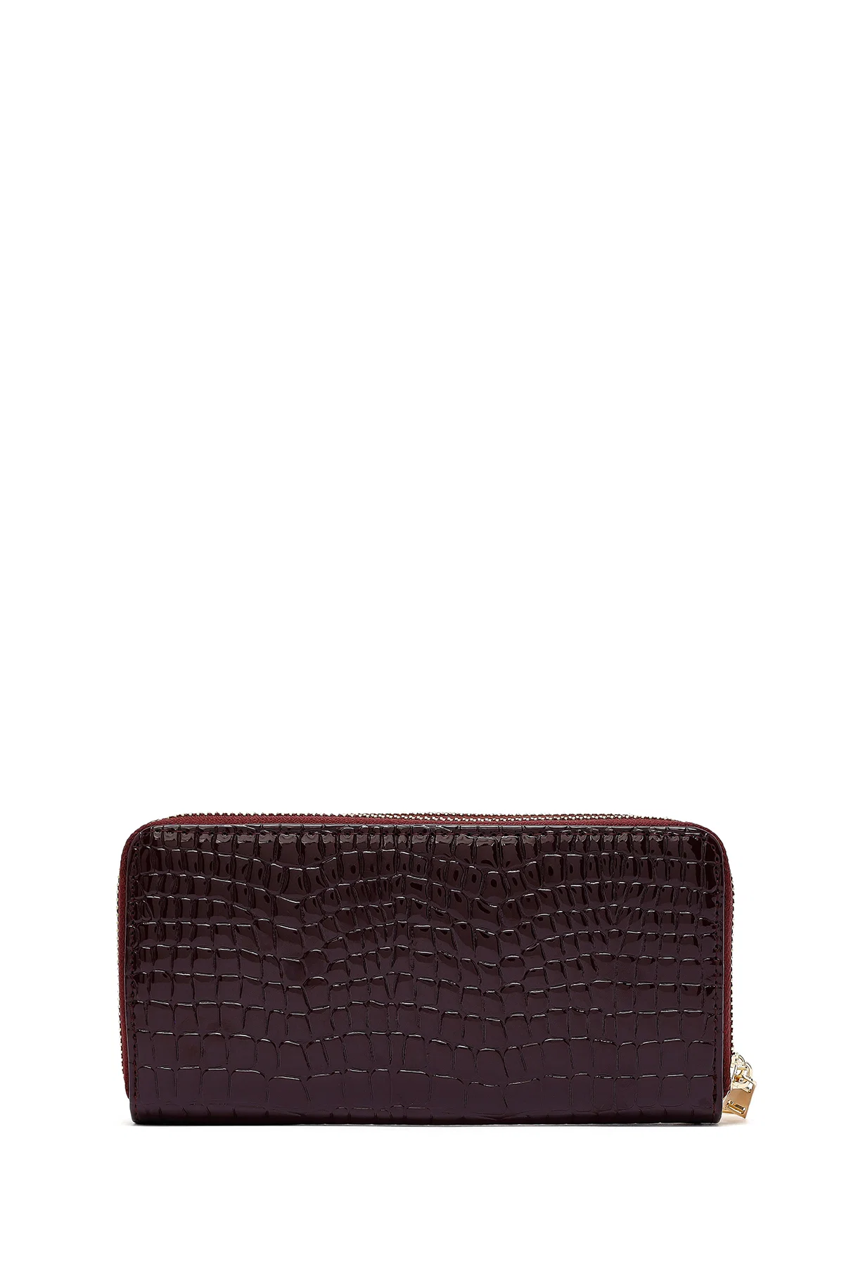 Kadın Bordo Kroko Cüzdan - Image 4