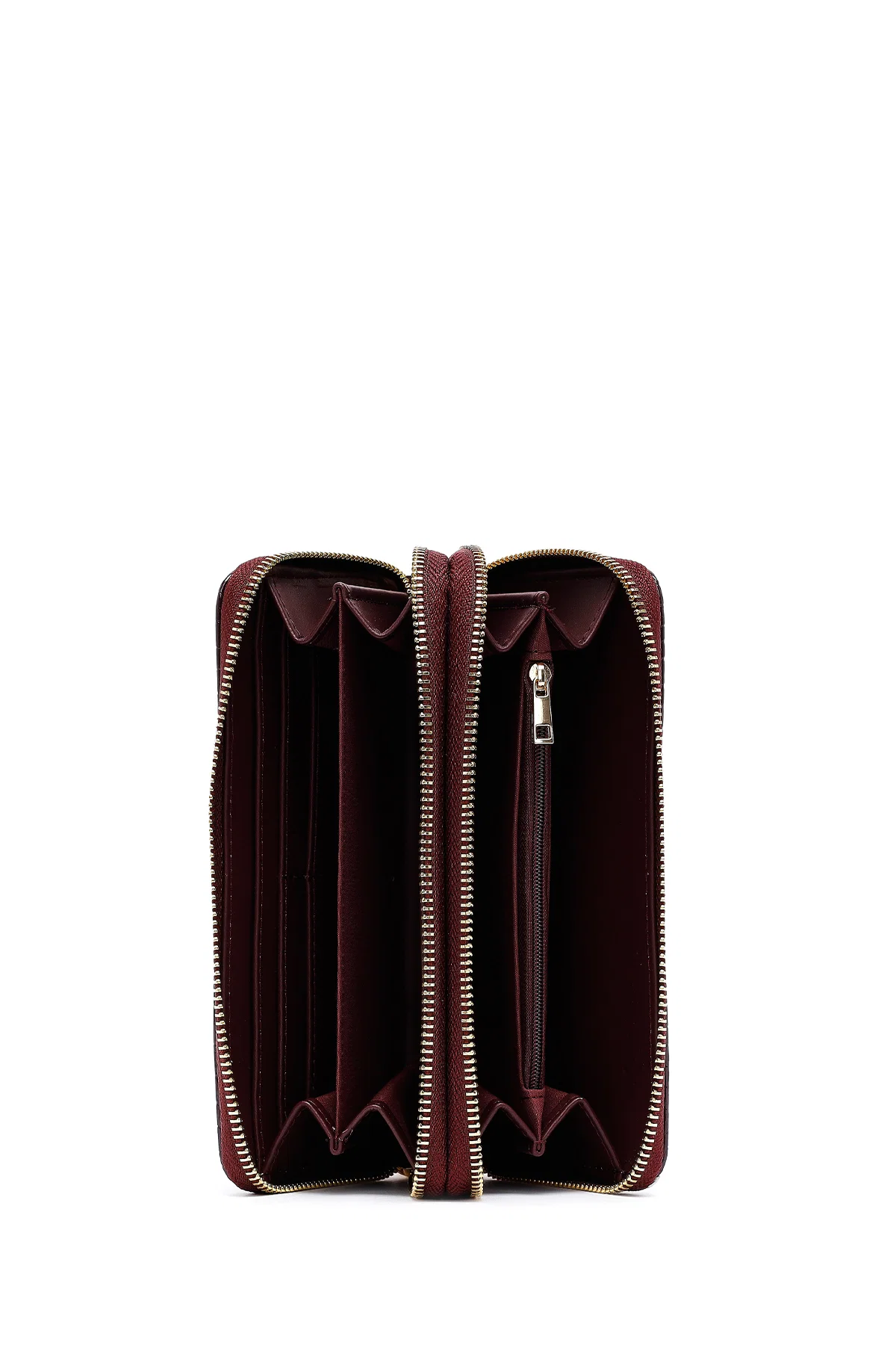 Kadın Bordo Kroko Cüzdan - Image 6