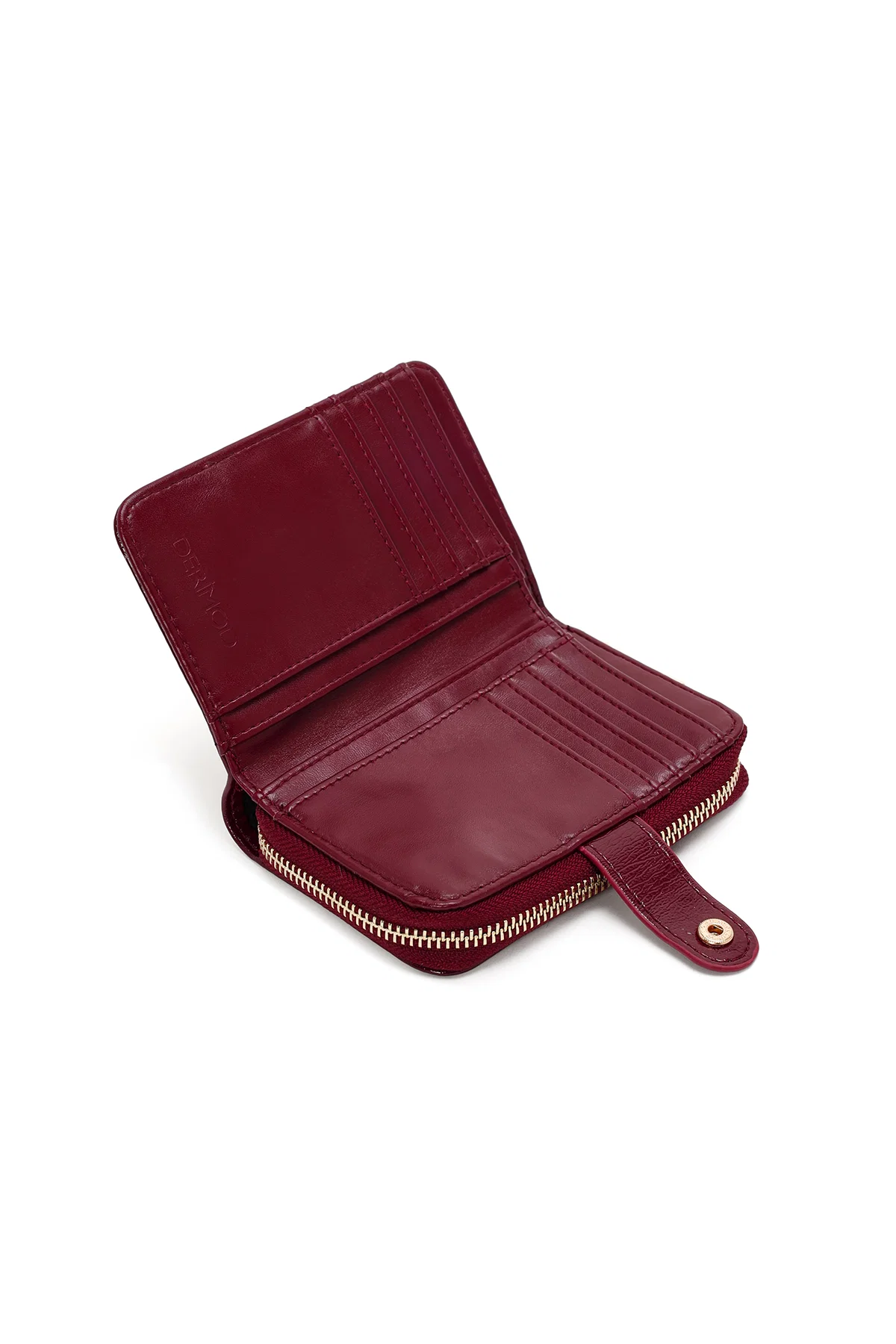 Kadın Bordo Rugan Cüzdan - Image 6