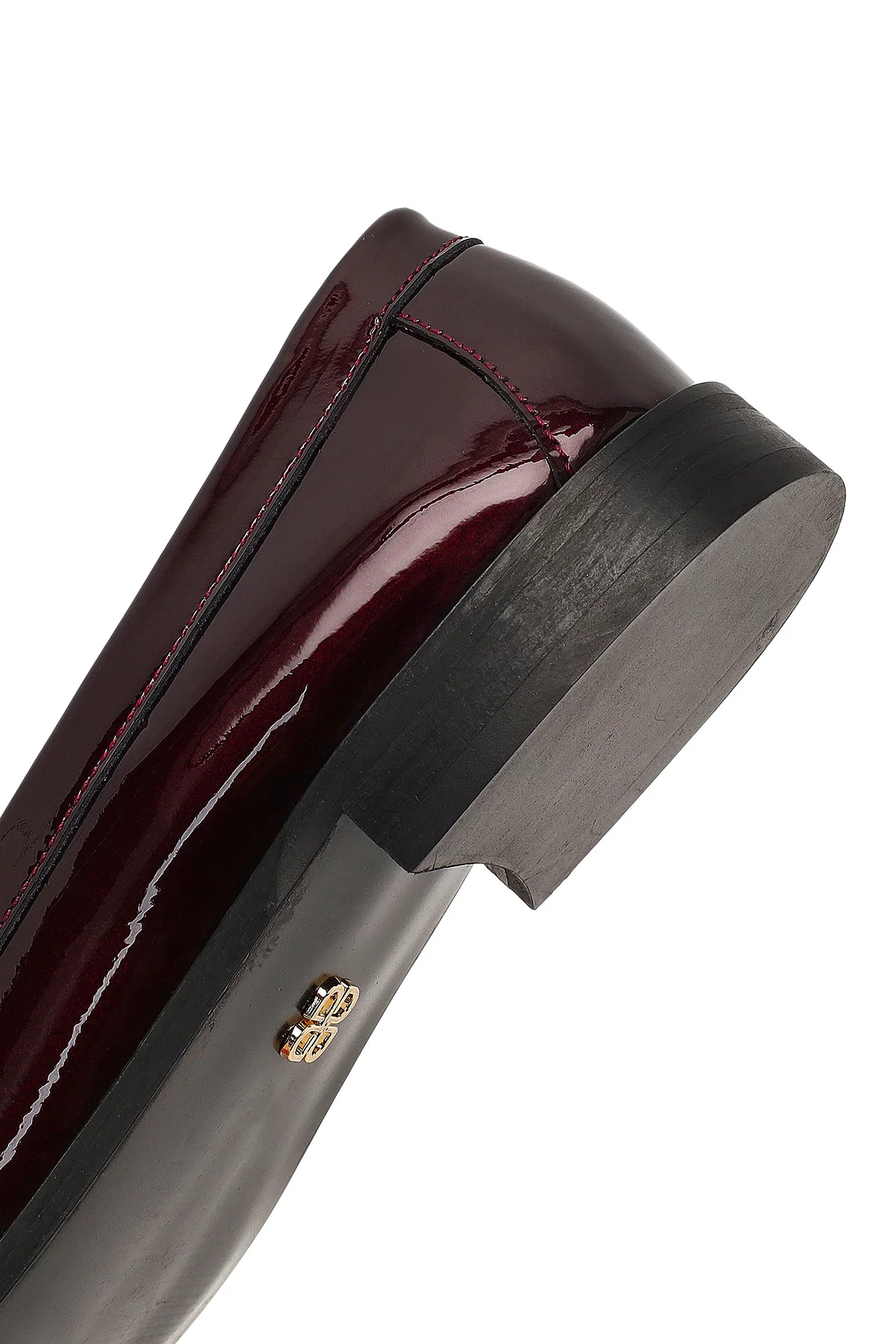 Kadın Bordo Rugan Deri Loafer - Image 8