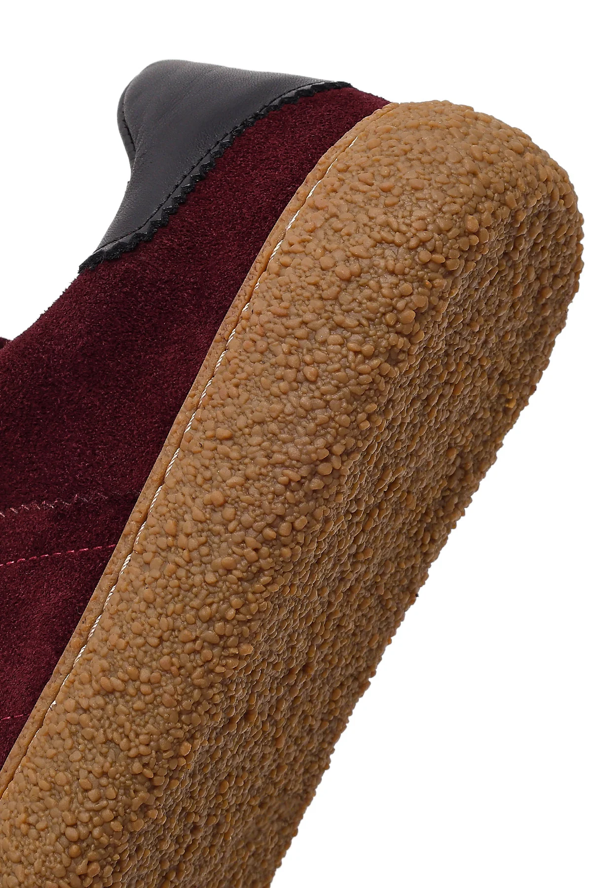 Kadın Bordo Süet Deri Sneaker - Image 8