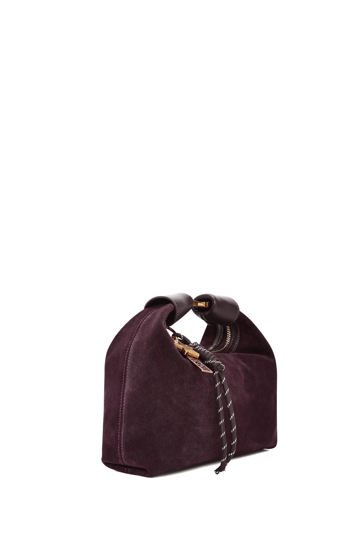Kadın Bordo Uzun Askılı Süet Deri Mini Kol Çantası - Image 5