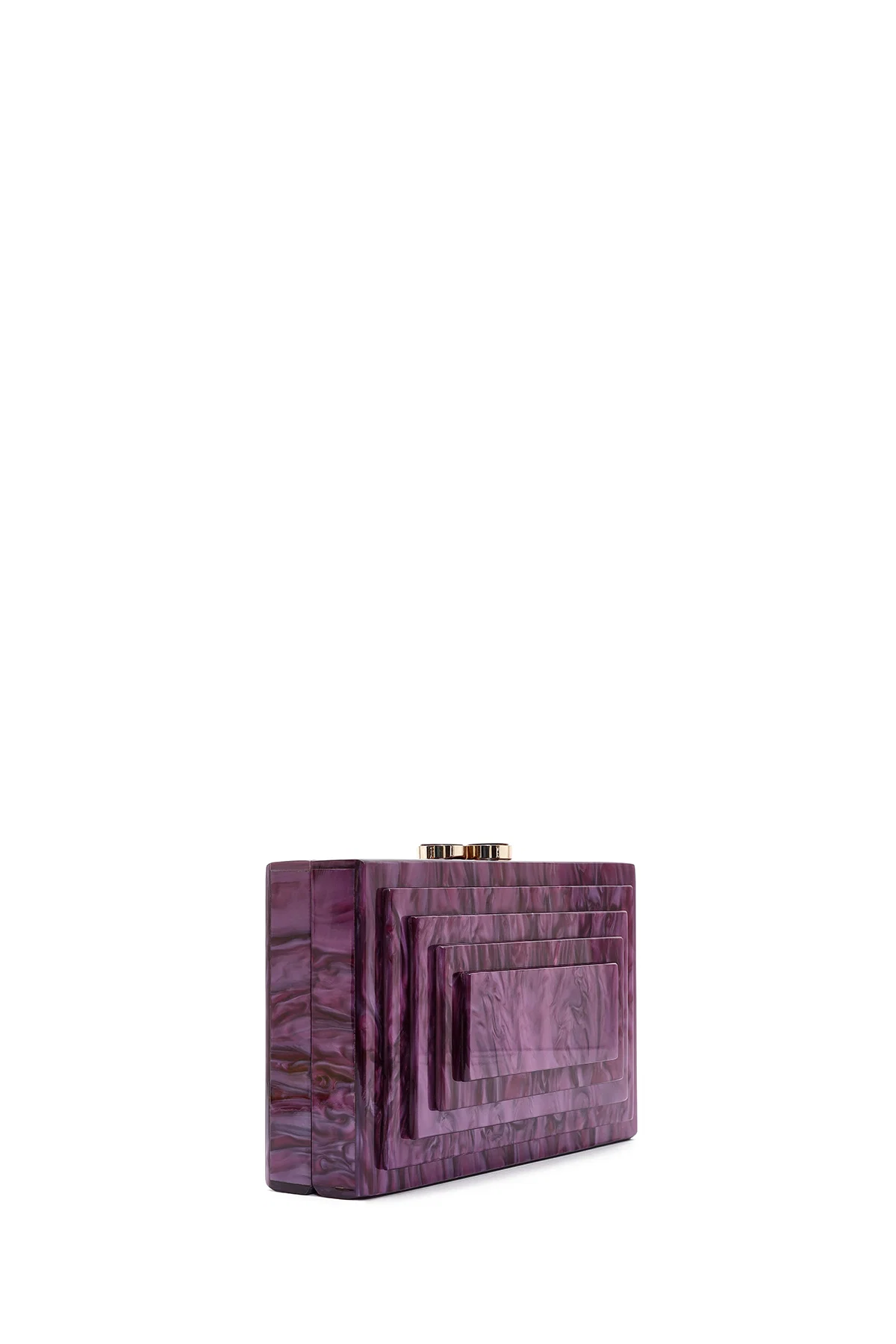 Kadın Bordo Uzun Zincir Askılı Mini Kutu Portföy Çanta - Image 5