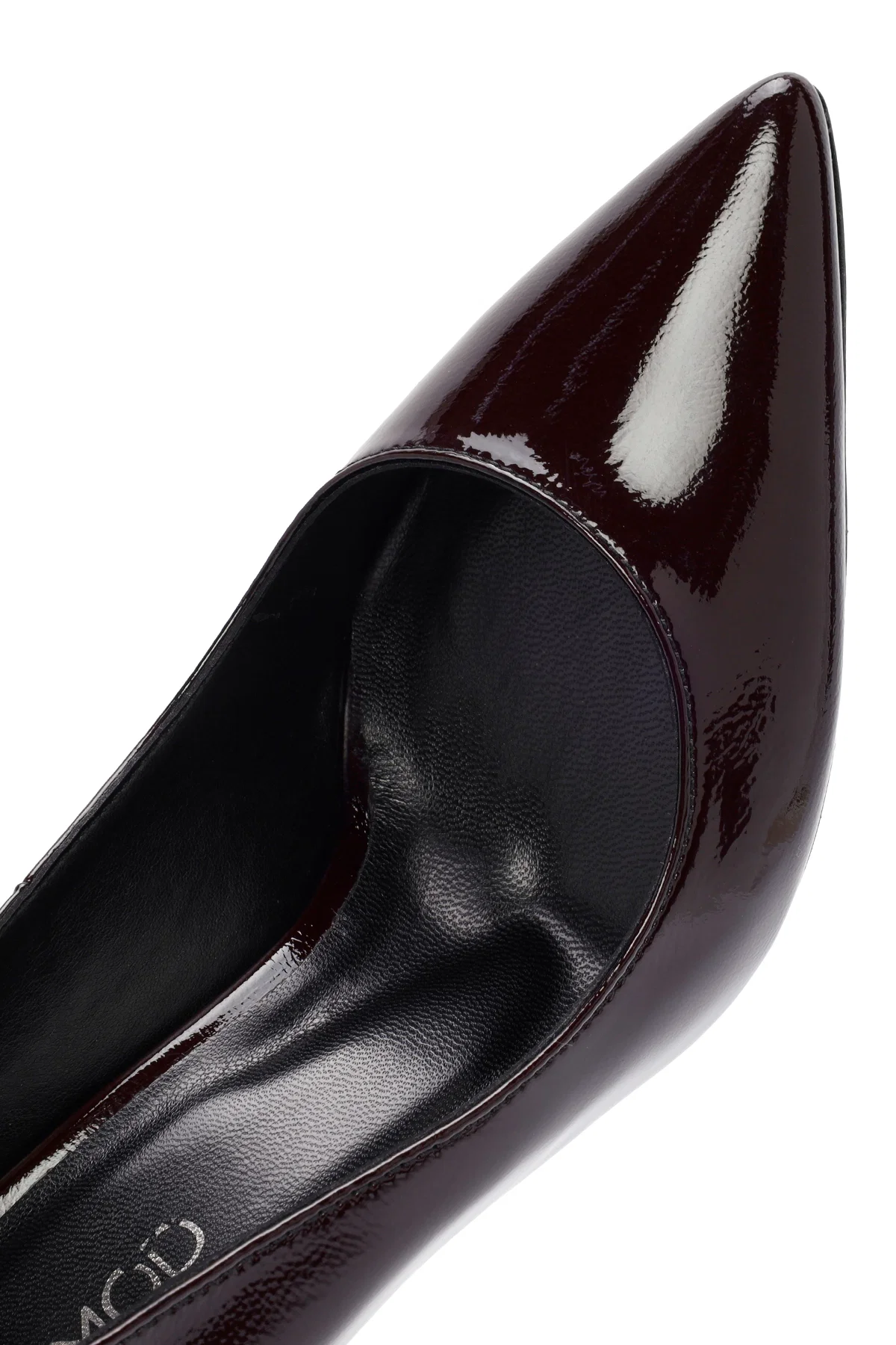 Kadın Bordo Yüksek İnce Topuklu Rugan Deri Stiletto - Image 10