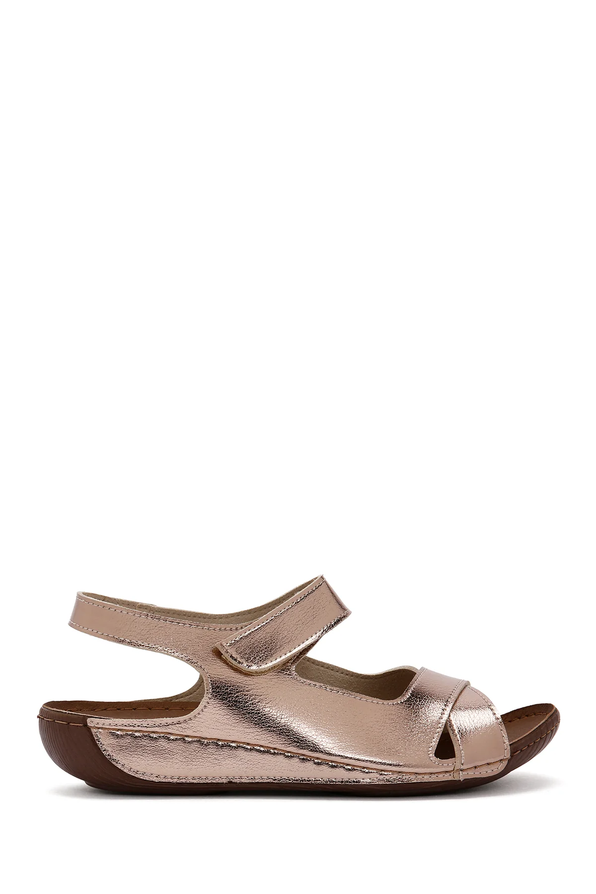 Kadın Bronz Bantlı Comfort Sandalet