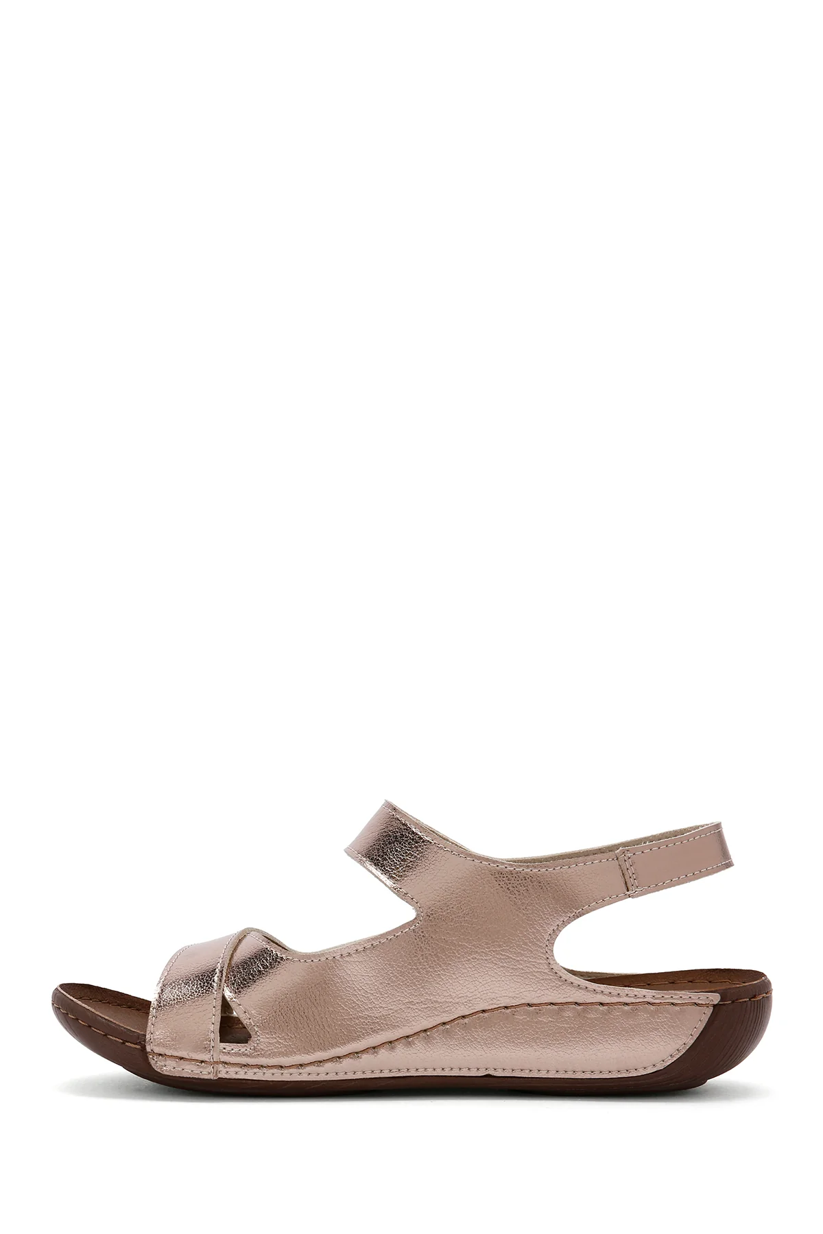 Kadın Bronz Bantlı Comfort Sandalet - Image 2