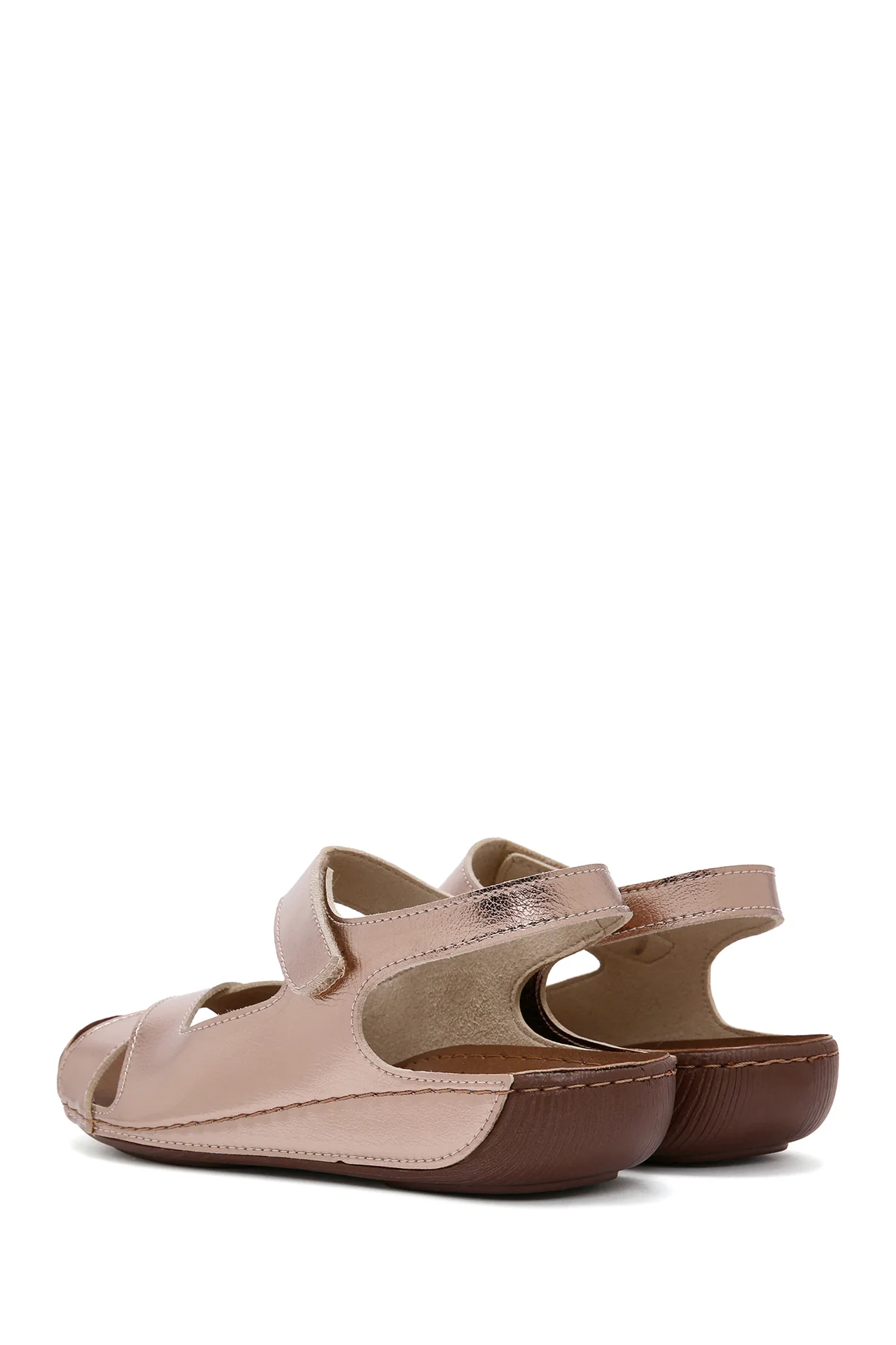 Kadın Bronz Bantlı Comfort Sandalet - Image 5