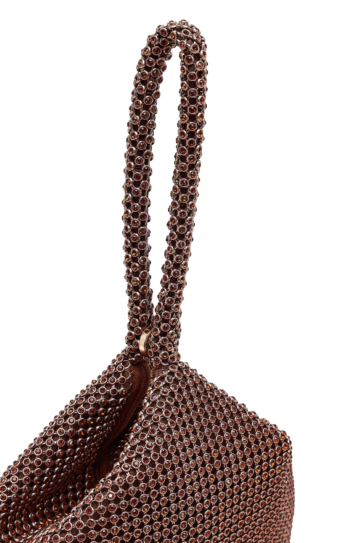 Kadın Bronz Taşlı Mini Abiye Çanta - Image 10