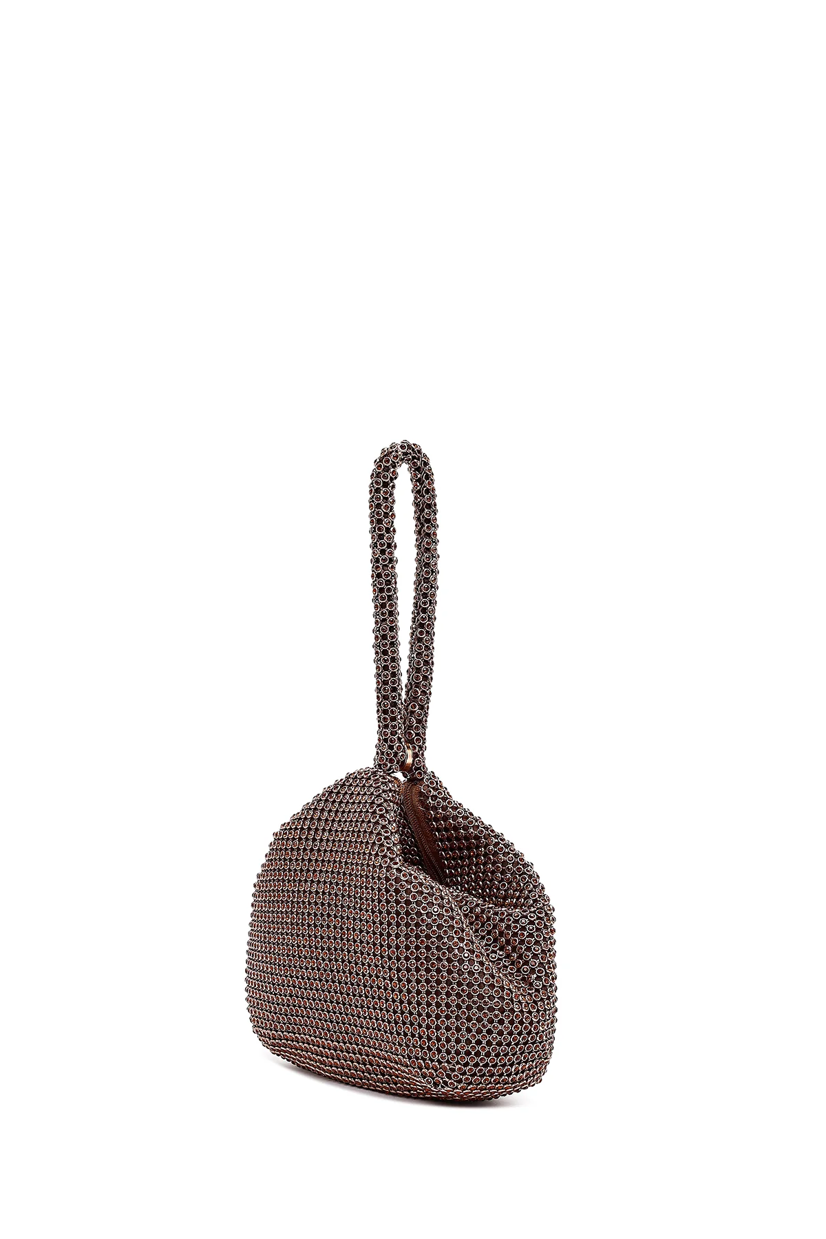 Kadın Bronz Taşlı Mini Abiye Çanta - Image 4