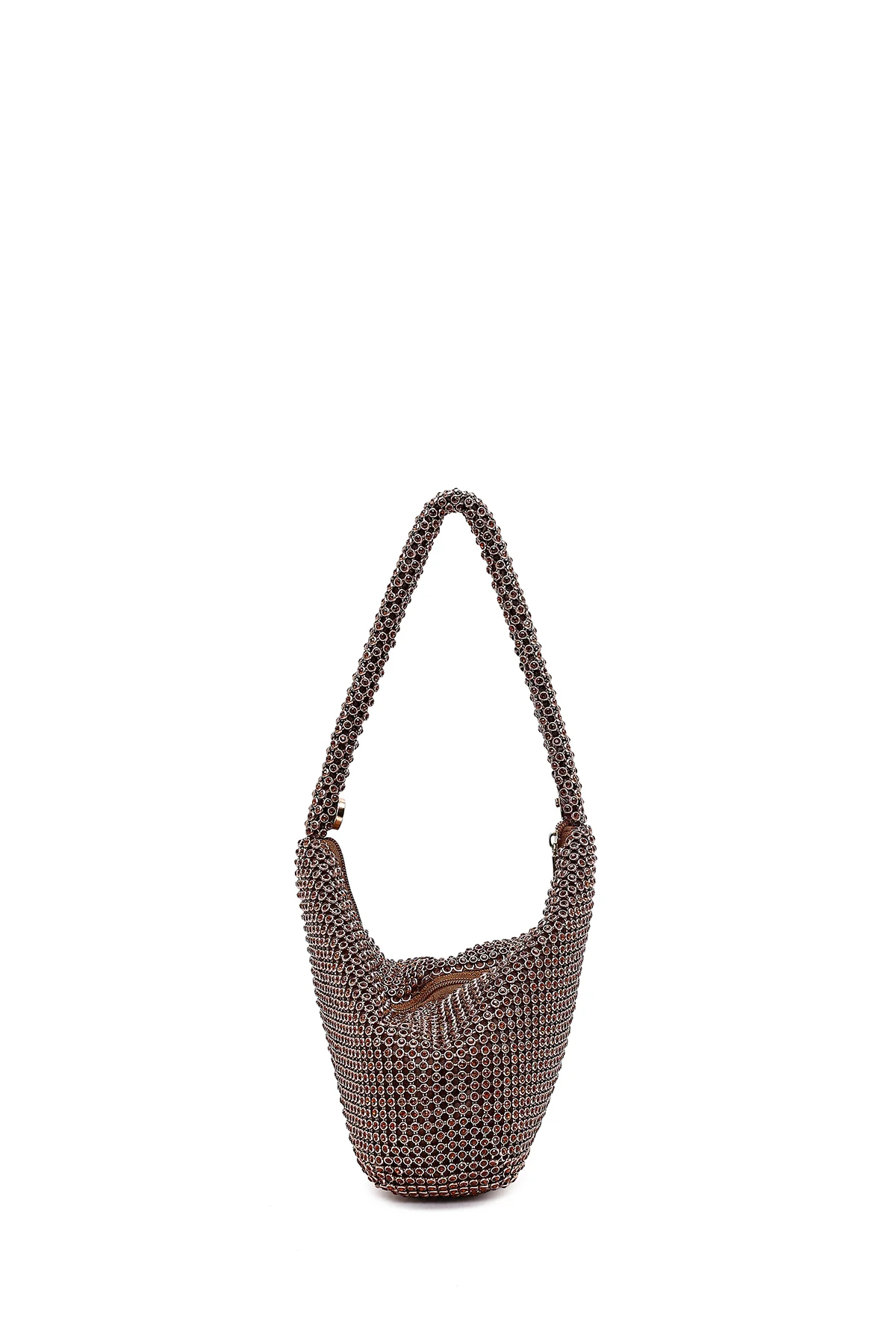 Kadın Bronz Taşlı Mini Abiye Çanta - Image 7