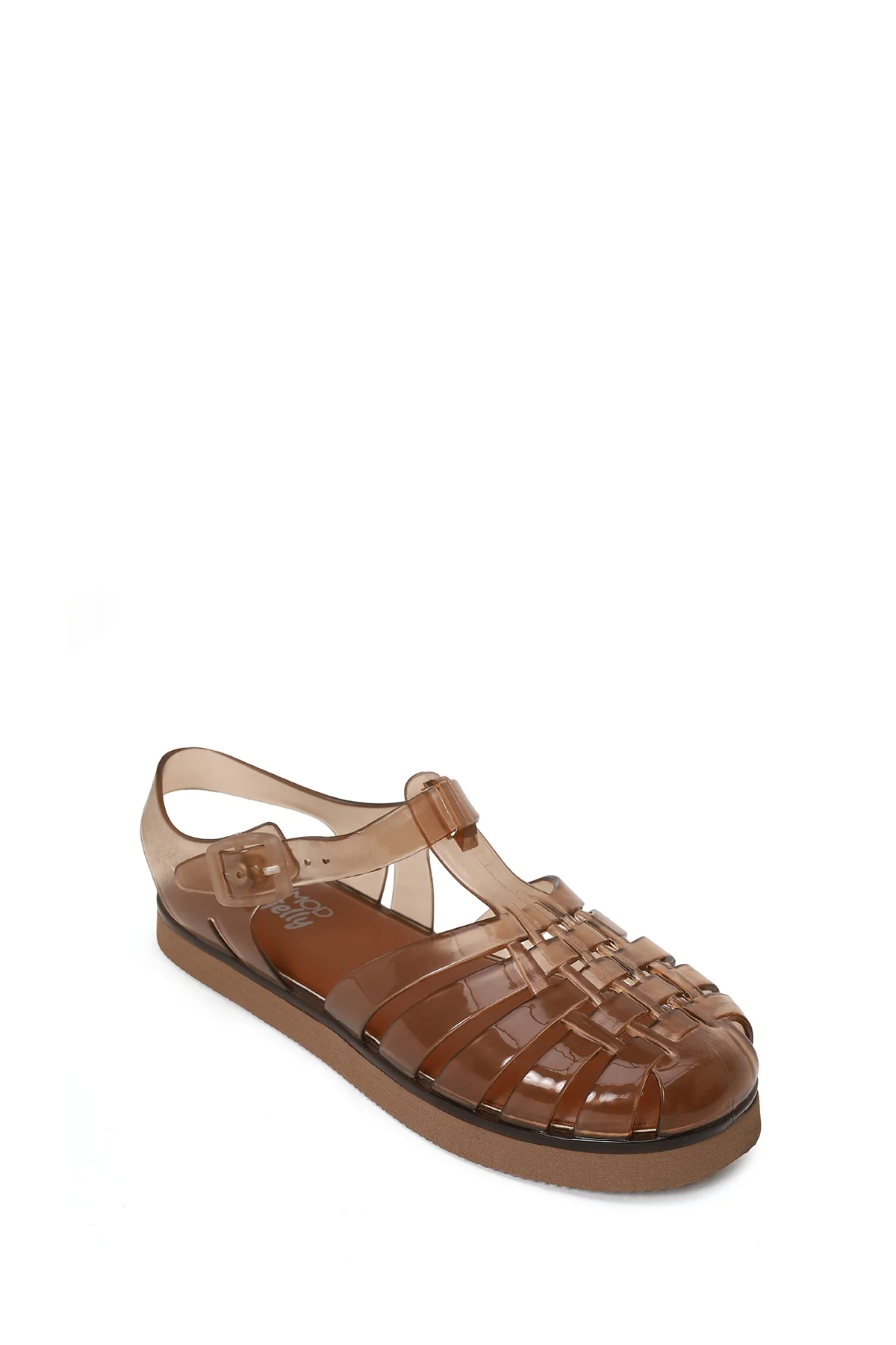 Kadın Bronz Tokalı Jelly Şeffaf Sandalet - Image 7