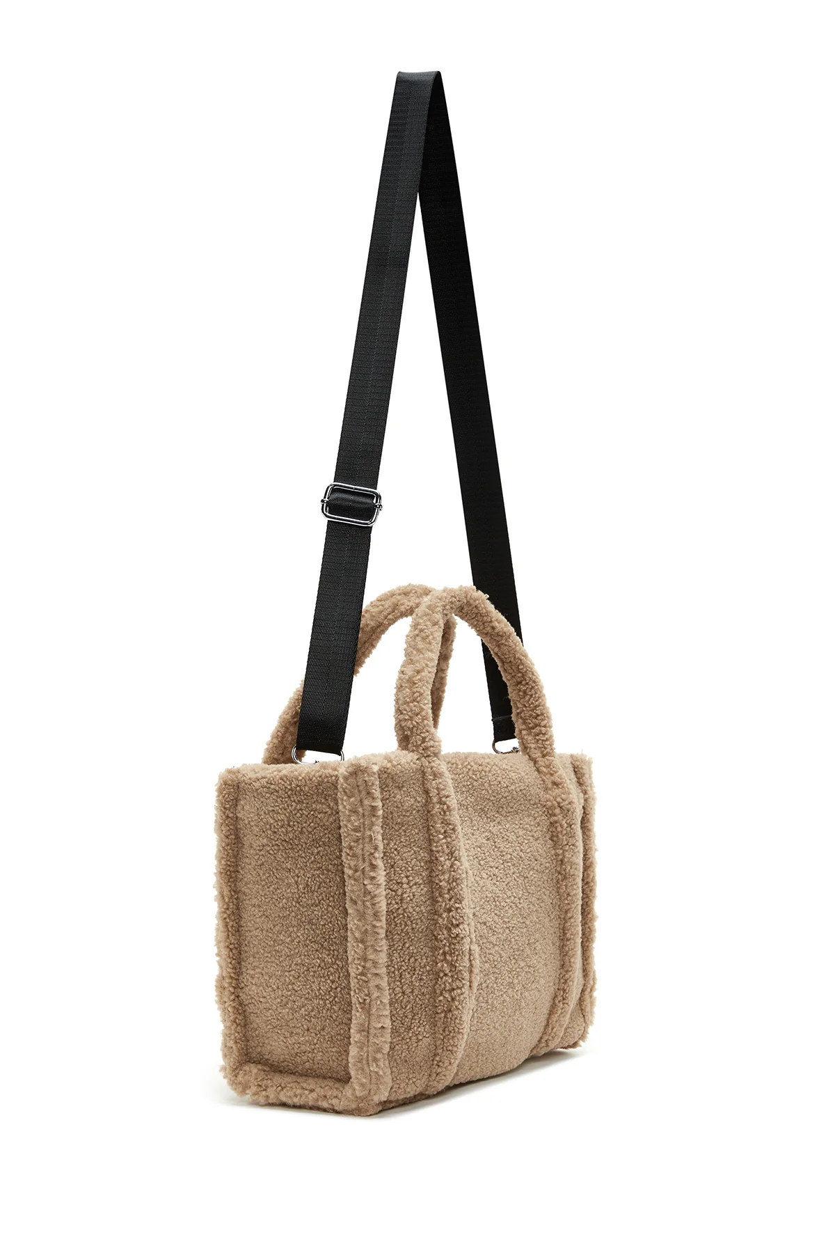Kadın Camel Peluş El Çantası - Image 5