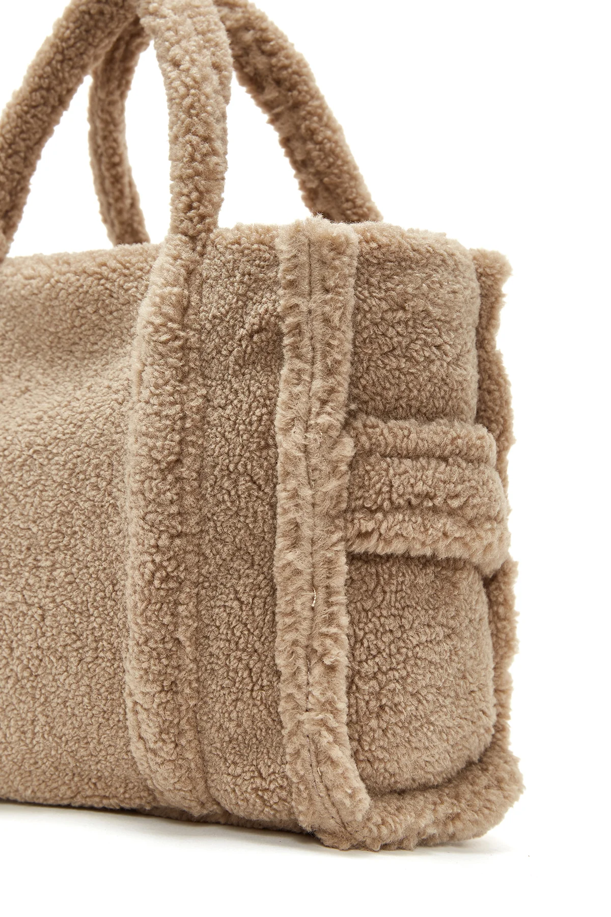 Kadın Camel Peluş El Çantası - Image 7