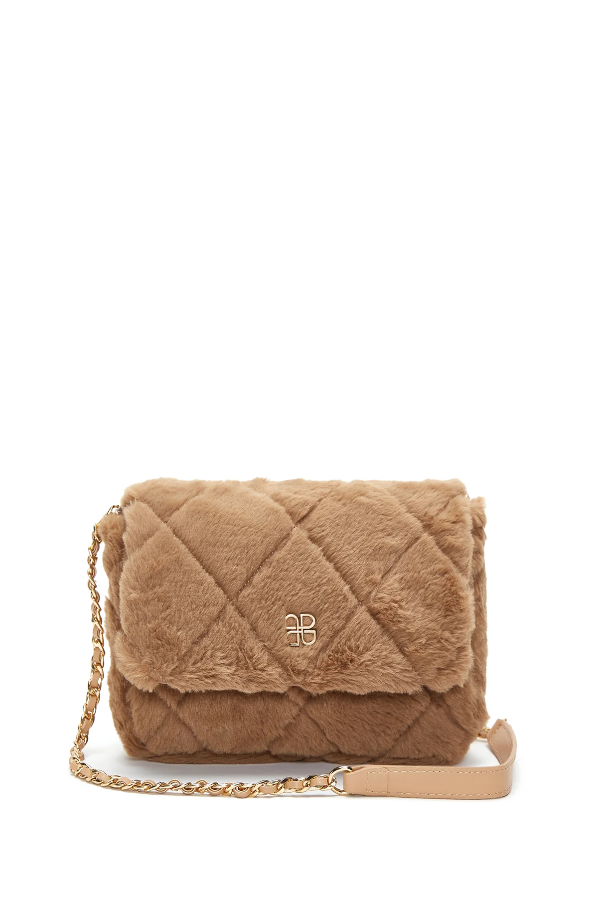 Kadın Camel Peluş Omuz Çantası