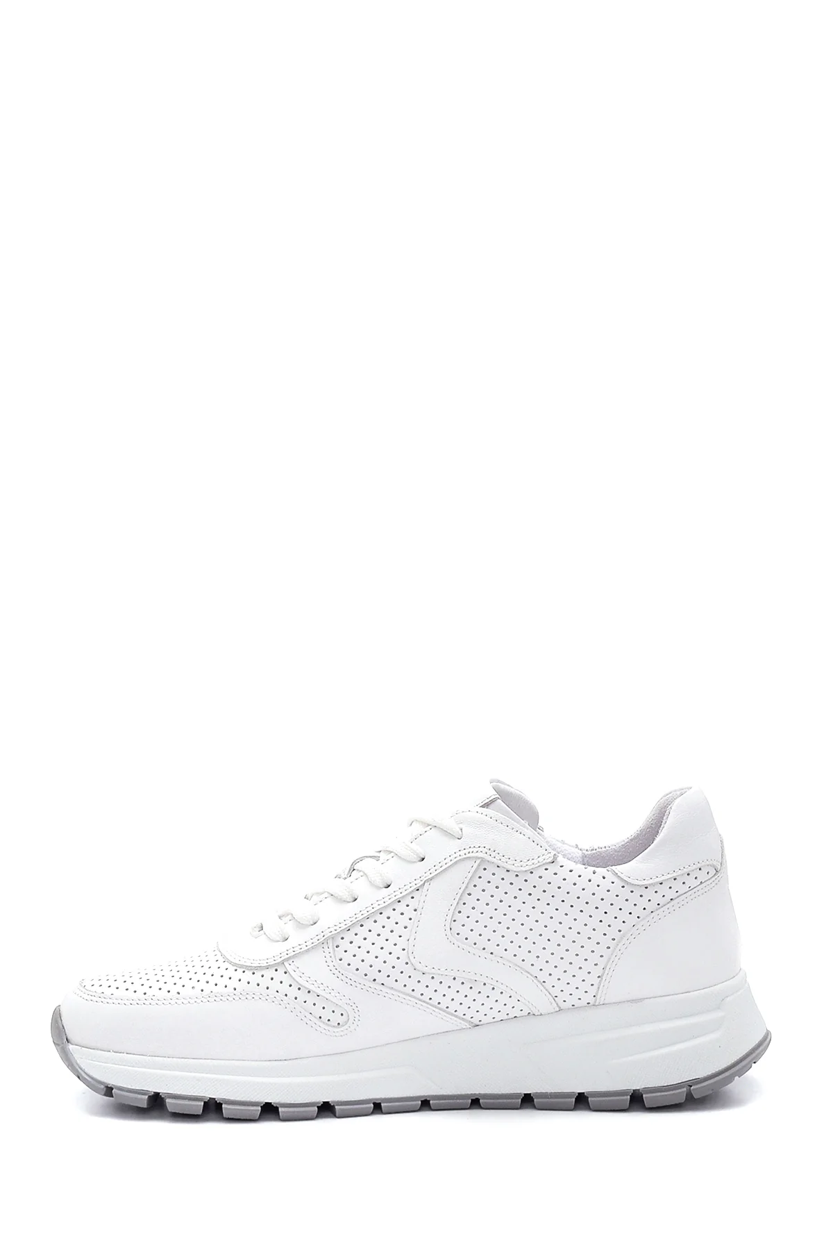 Kadın Deri Delikli Sneaker - Image 2