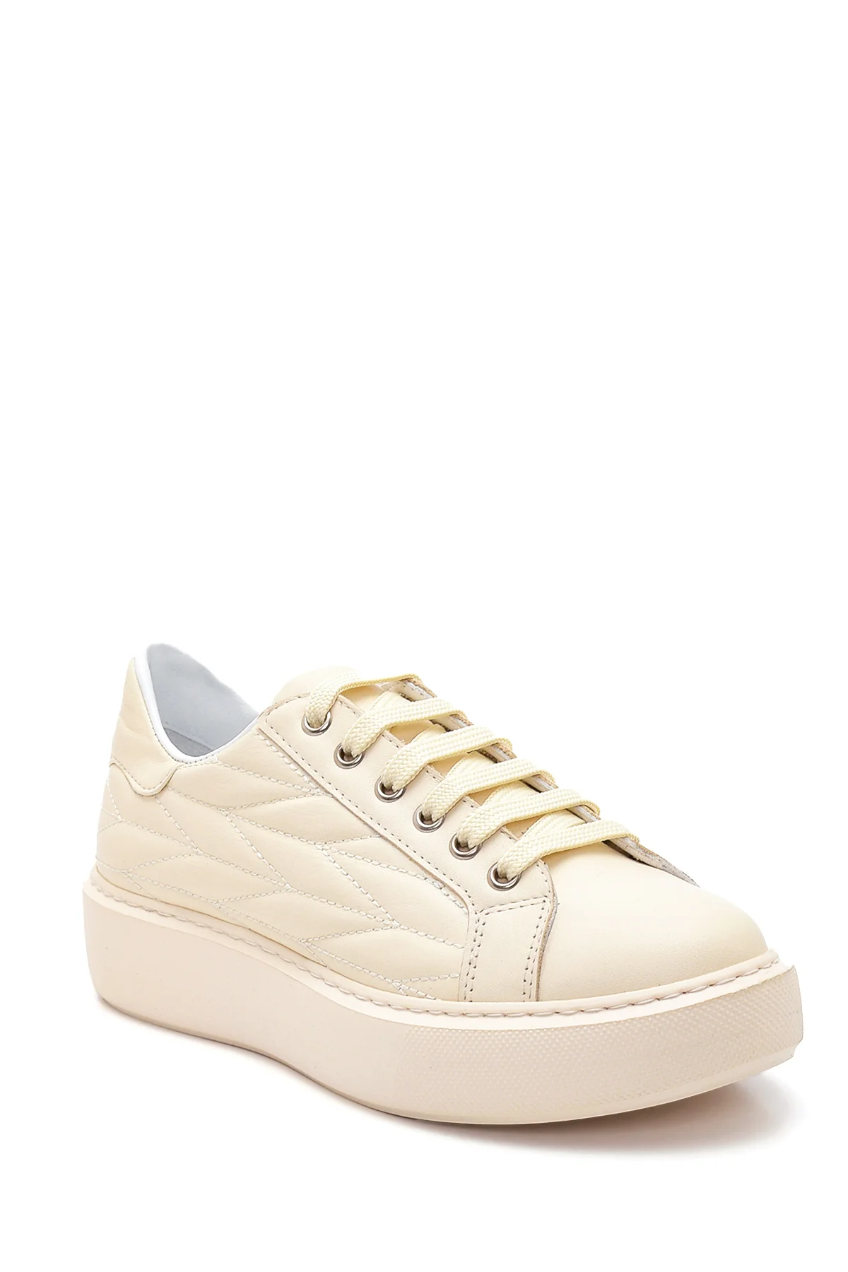 Kadın Deri Desenli Sneaker - Image 3