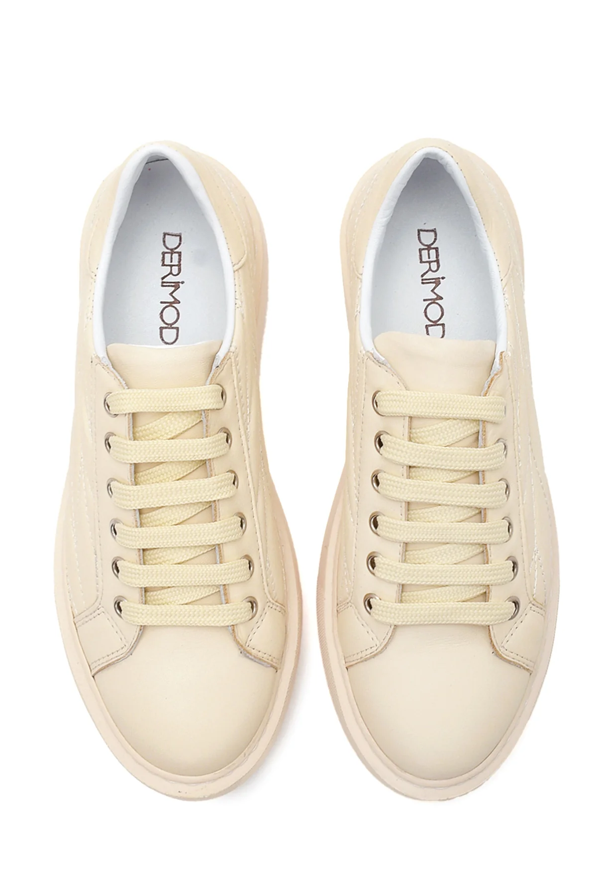 Kadın Deri Desenli Sneaker - Image 7