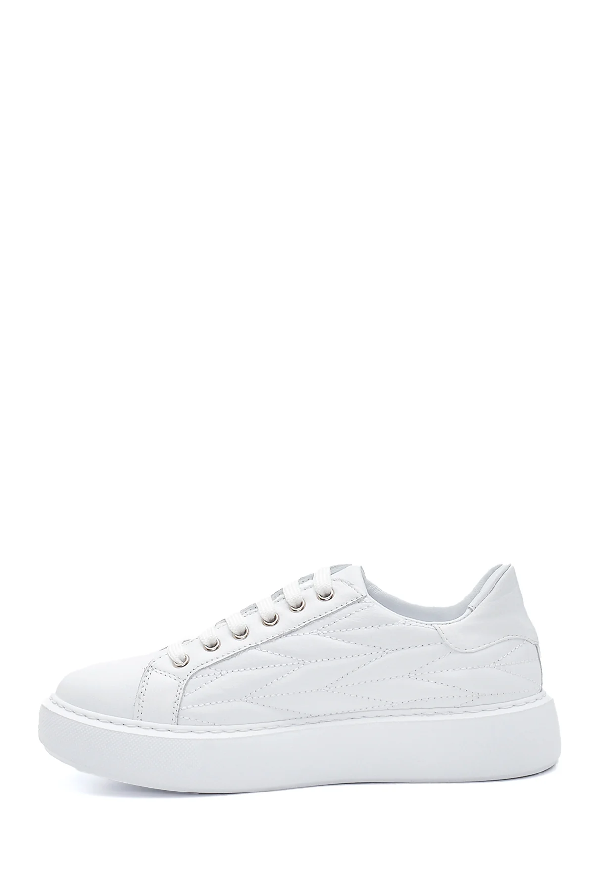 Kadın Deri Desenli Sneaker - Image 2