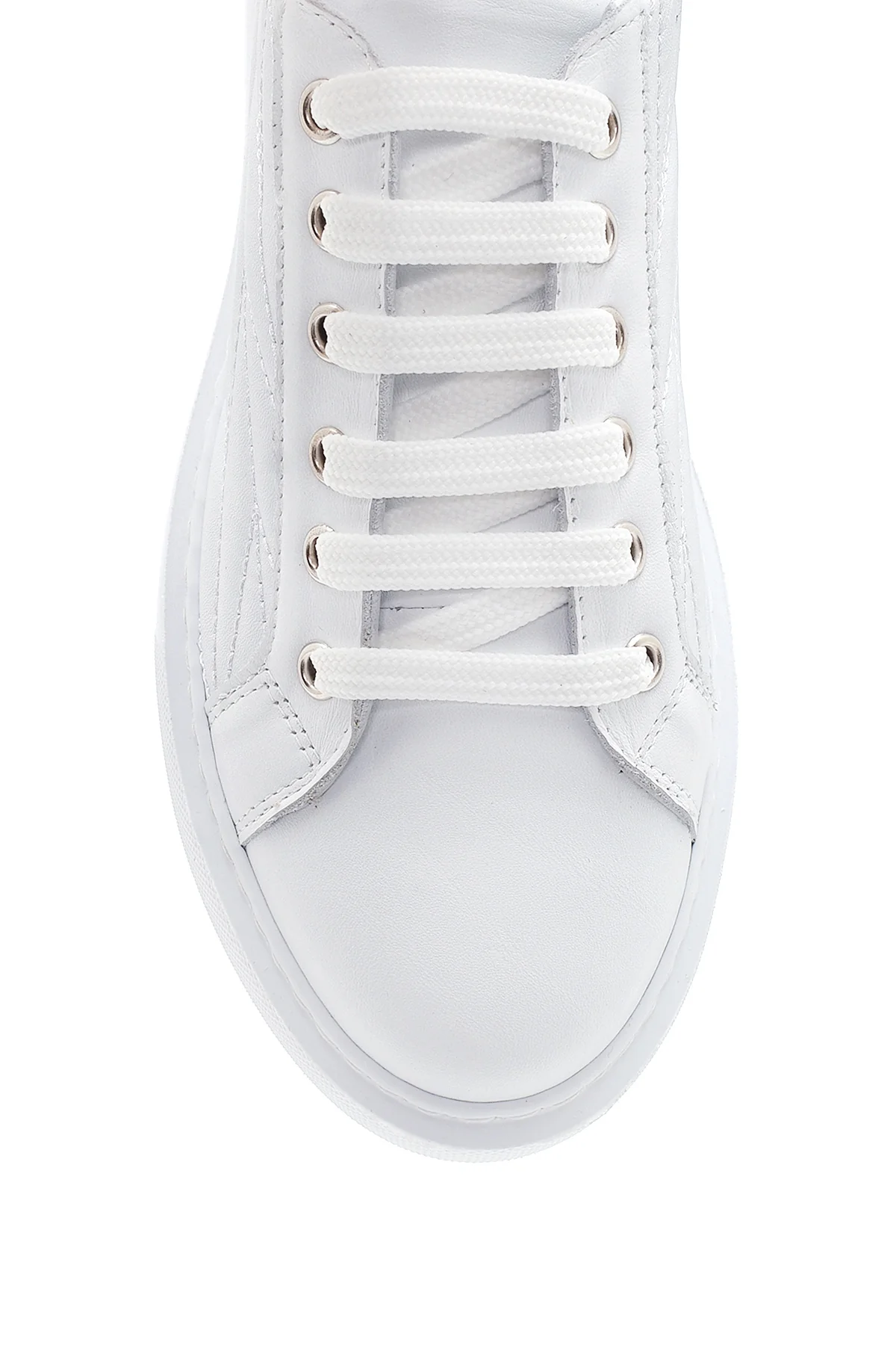 Kadın Deri Desenli Sneaker - Image 6