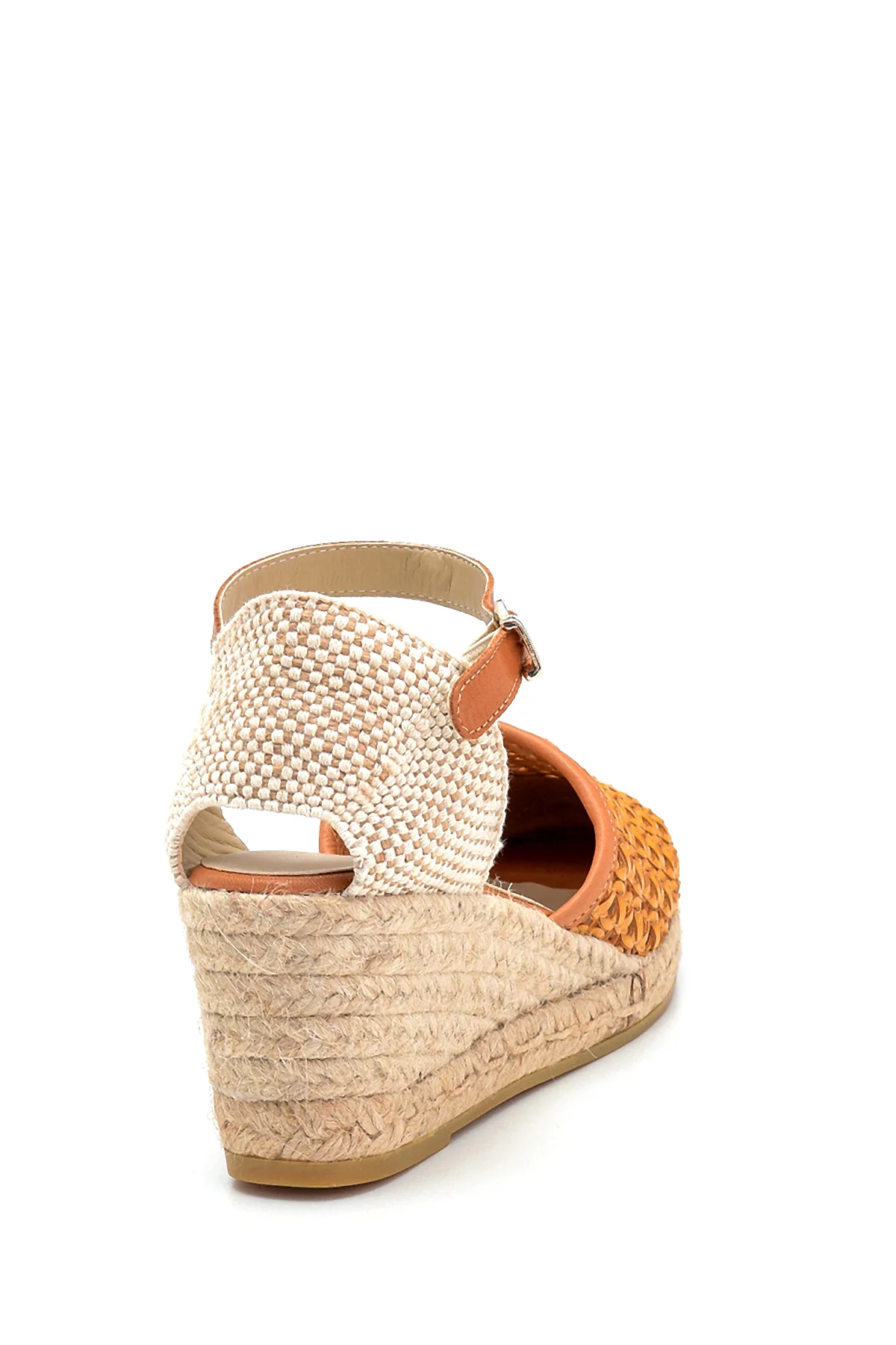 Kadın Deri Dolgu Topuklu Espadril - Image 4