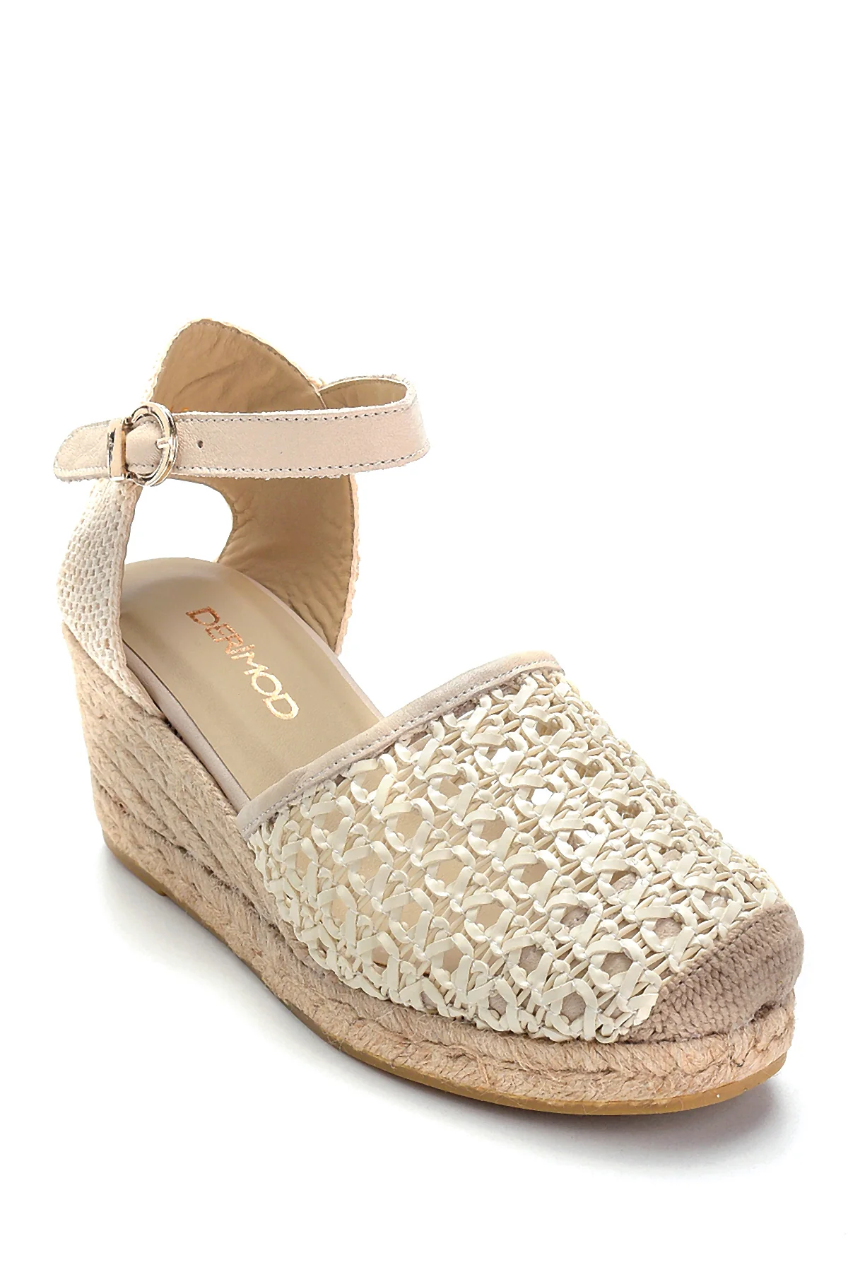Kadın Deri Dolgu Topuklu Espadril - Image 2