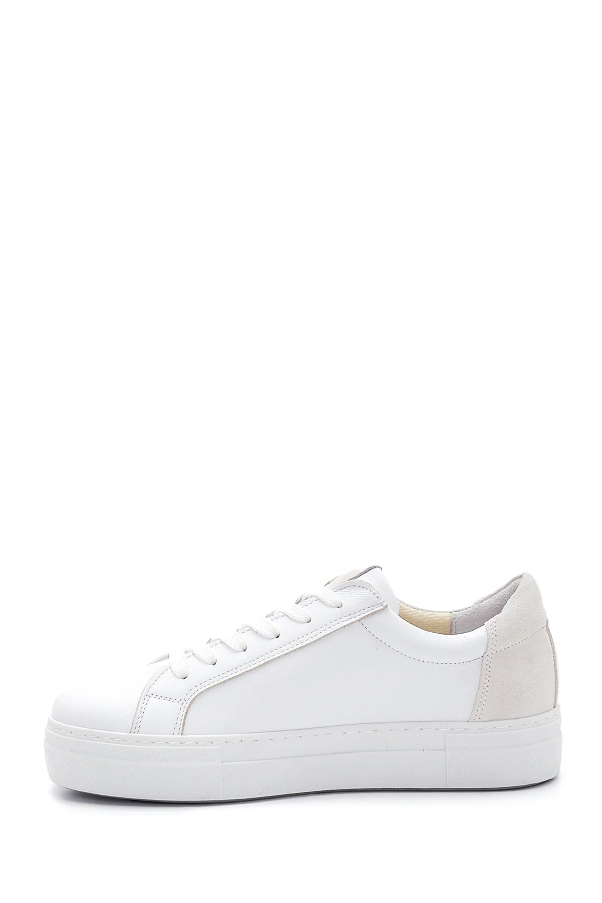Kadın Deri Fermuar Detaylı Sneaker - Image 2