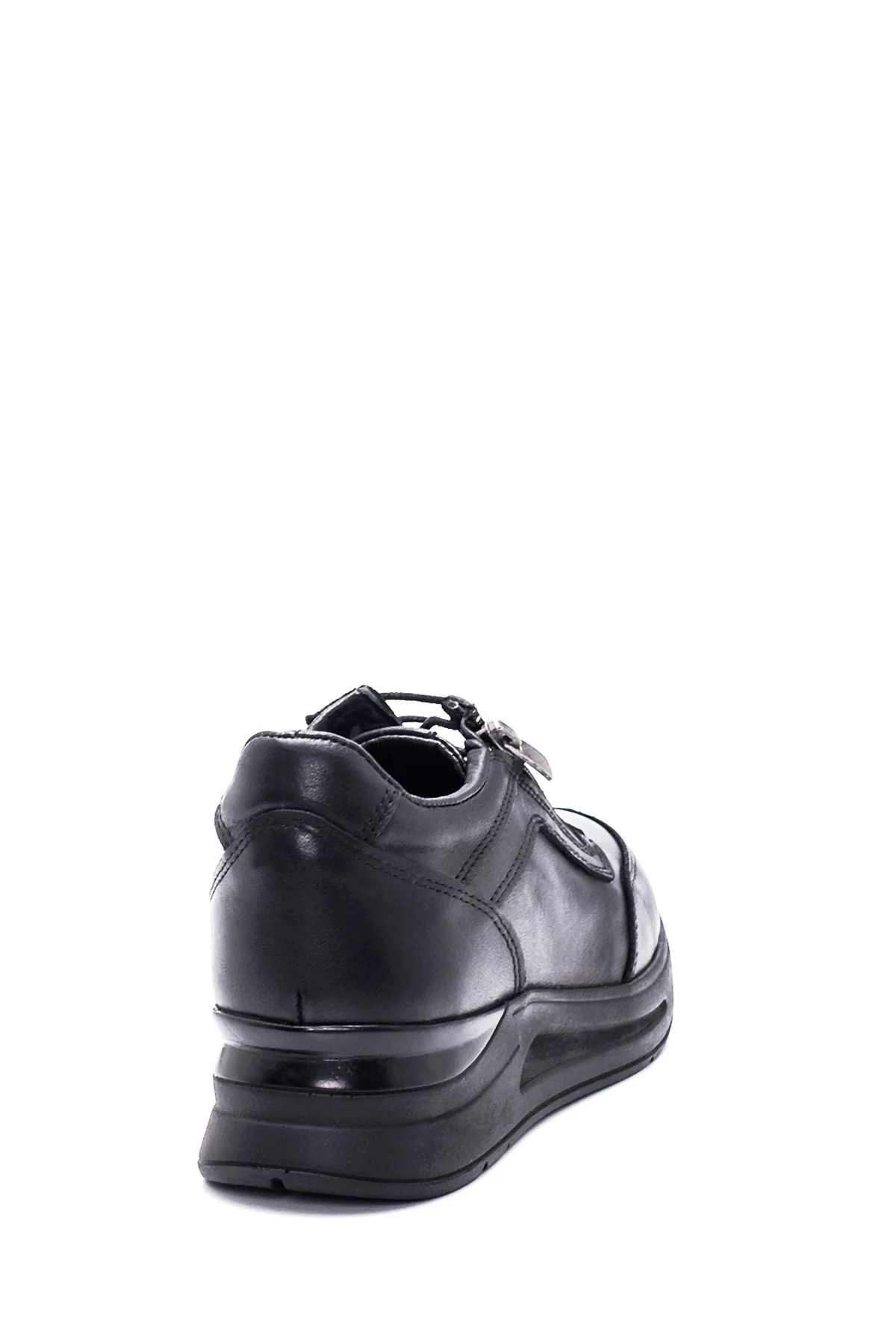 Kadın Deri Fermuar Detaylı Sneaker - Image 5