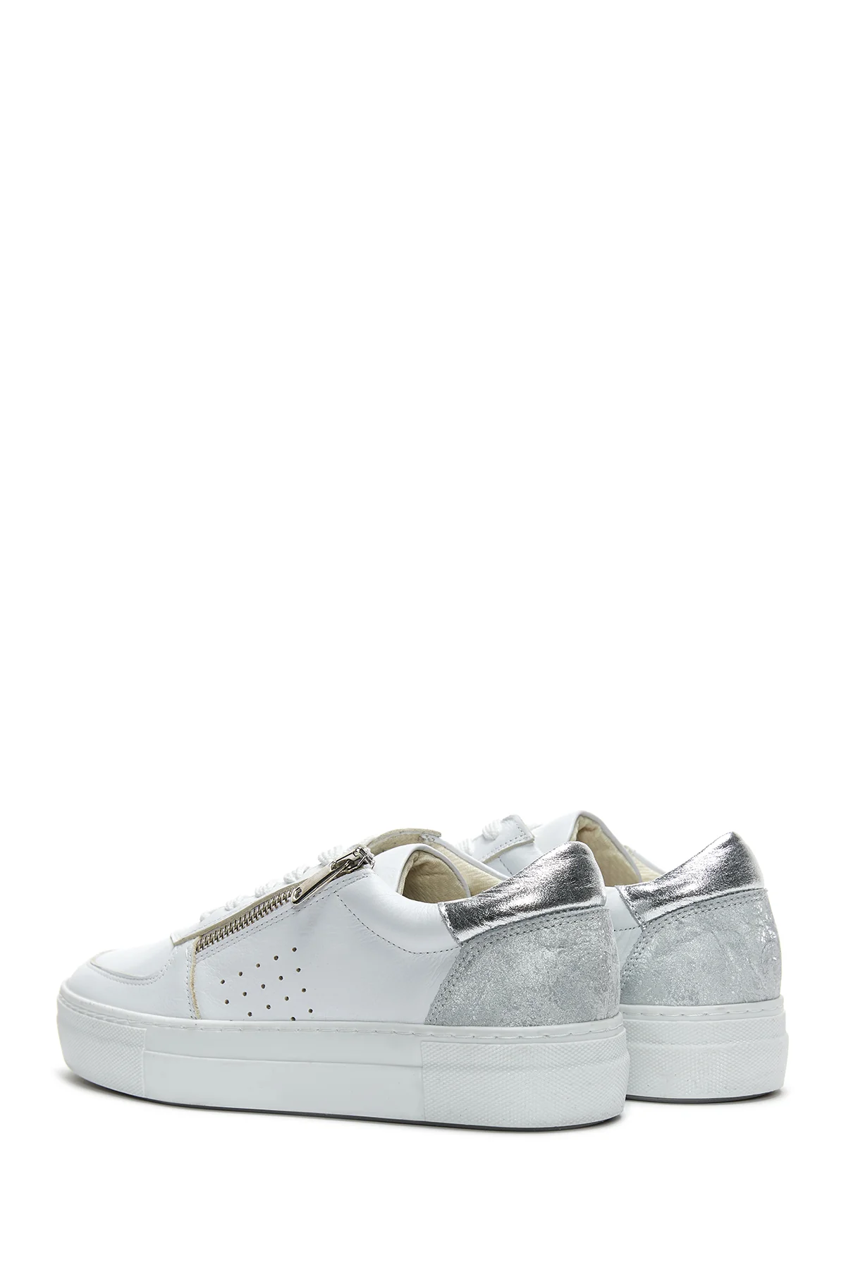 Kadın Deri Fermuarlı Sneaker - Image 5