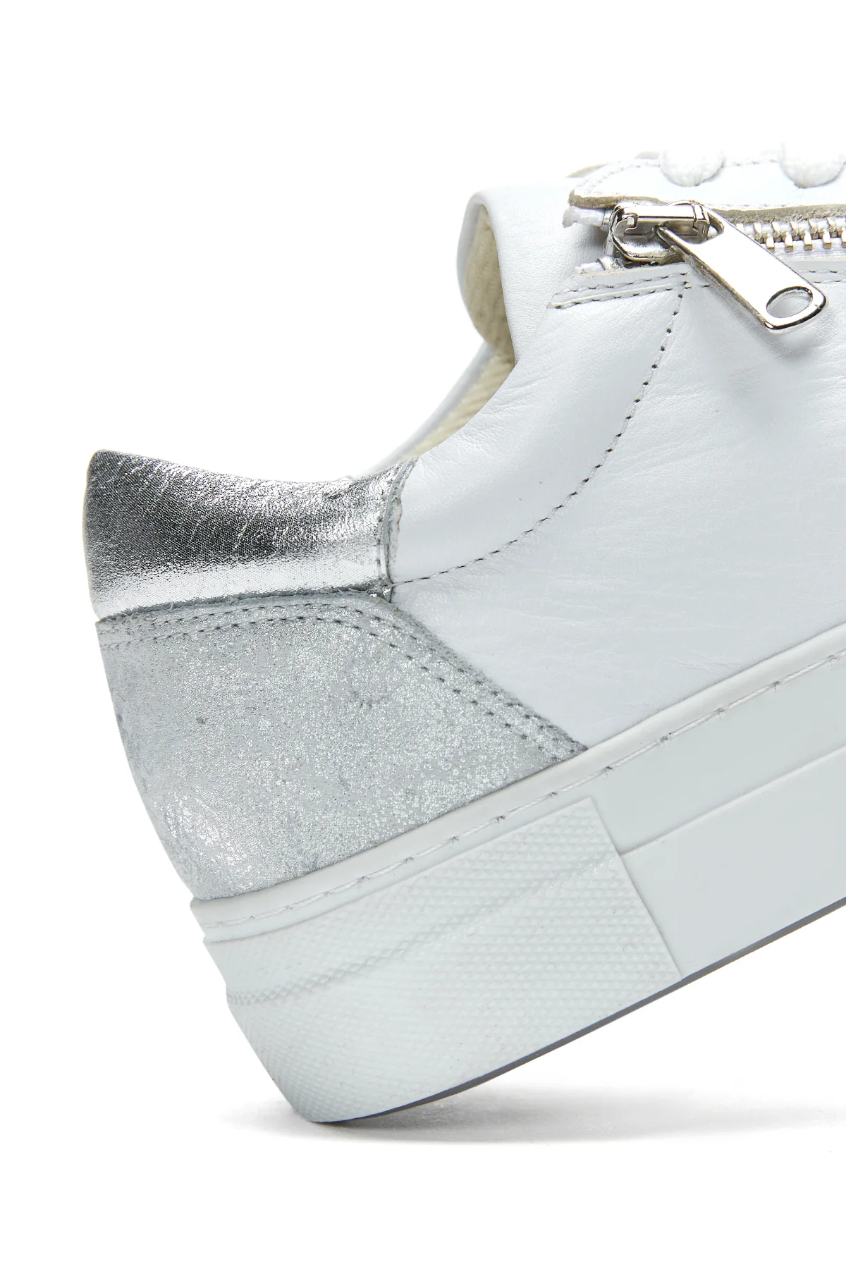 Kadın Deri Fermuarlı Sneaker - Image 8