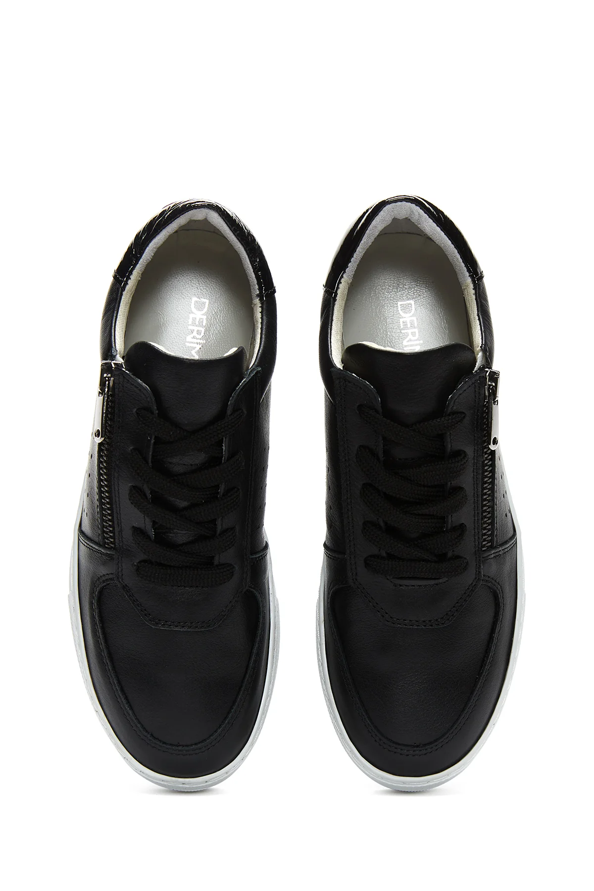 Kadın Deri Fermuarlı Sneaker - Image 6