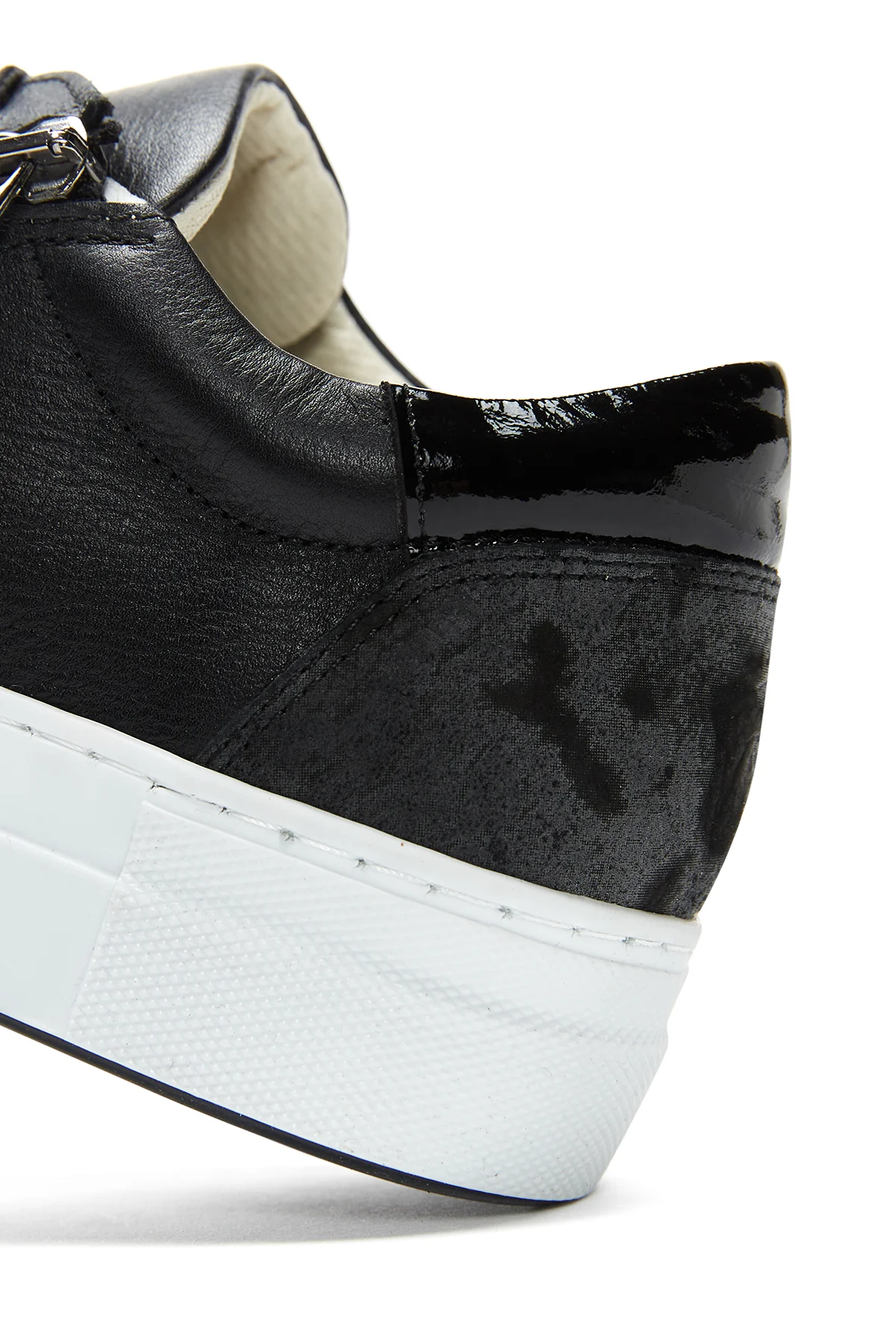Kadın Deri Fermuarlı Sneaker - Image 8