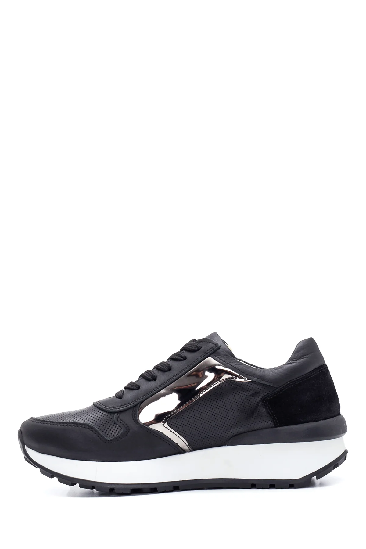 Kadın Deri Fermuarlı Sneaker - Image 2