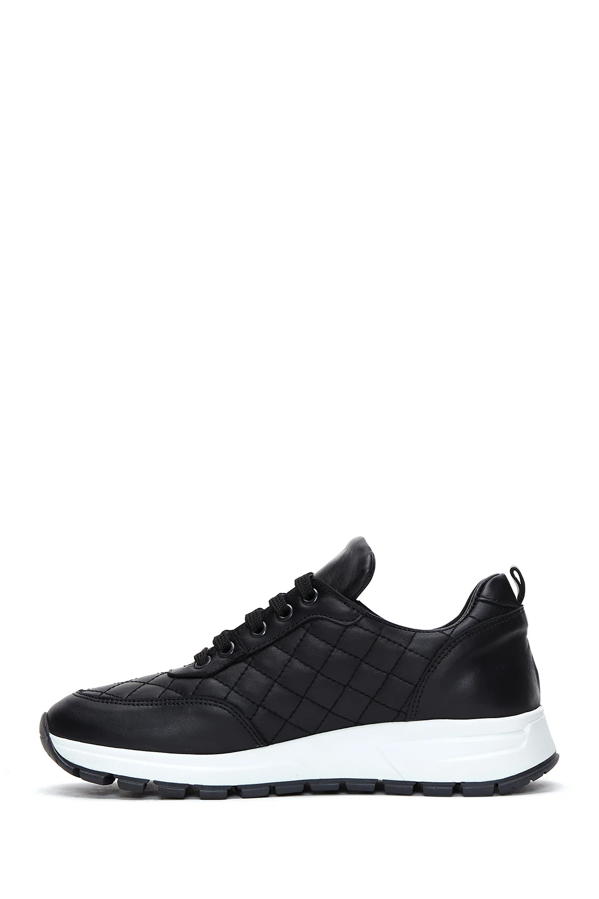 Kadın Deri Kapitone Sneaker - Image 2
