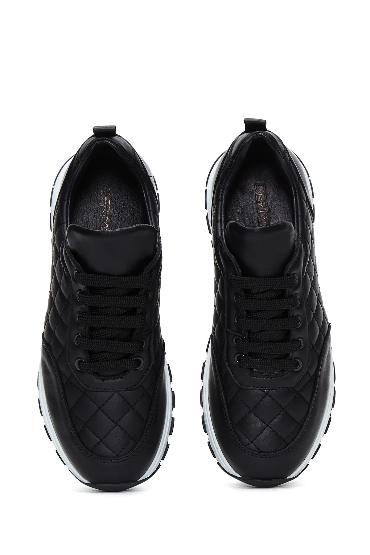 Kadın Deri Kapitone Sneaker - Image 6