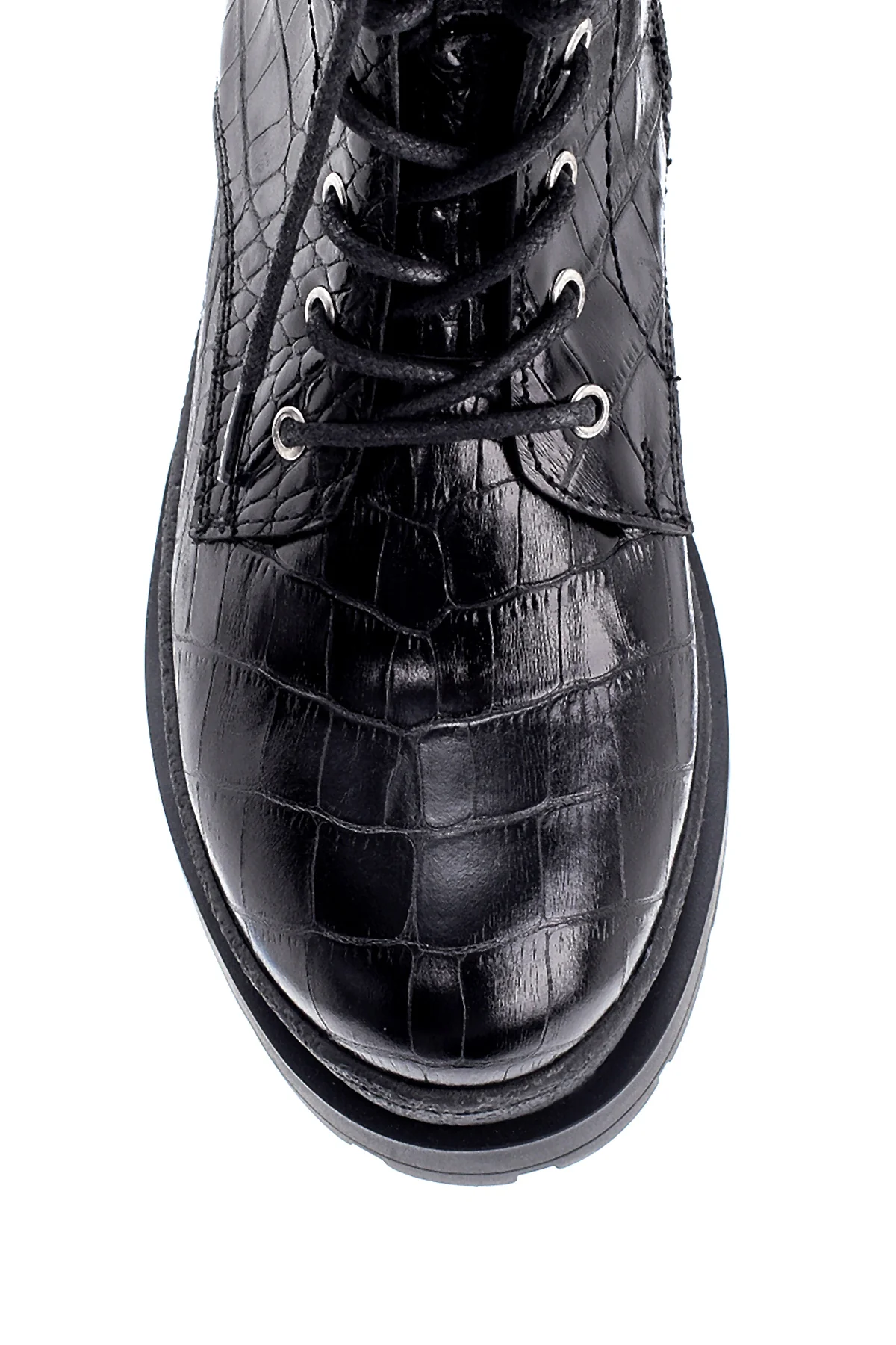 Kadın Deri Kroko Desenli Postal Bot - Image 7
