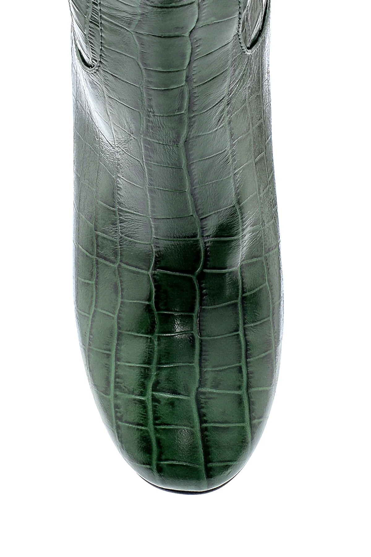 Kadın Deri Kroko Desenli Topuklu Çizme - Image 5