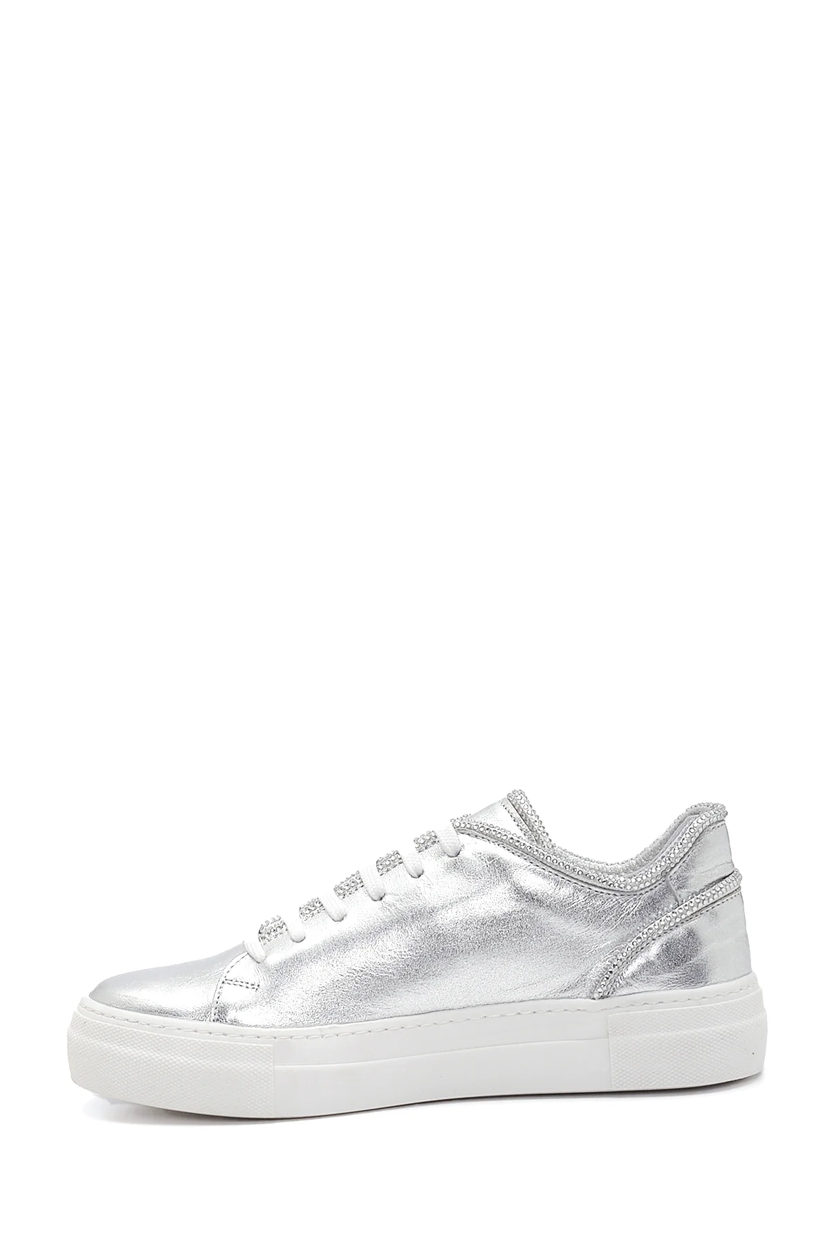 Kadın Deri Metalik Sneaker - Image 2
