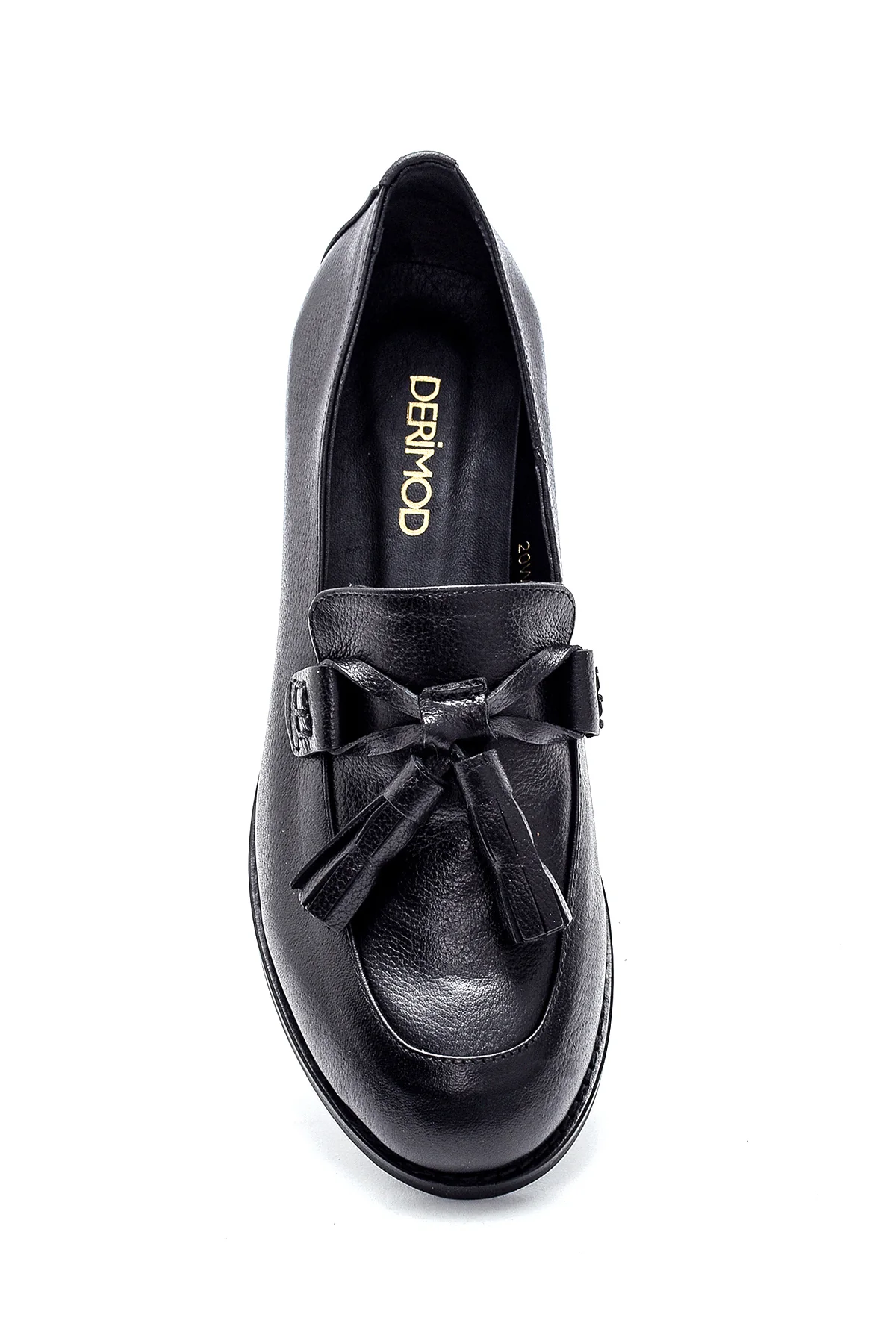 Kadın Deri Püskül Detaylı Loafer - Image 6